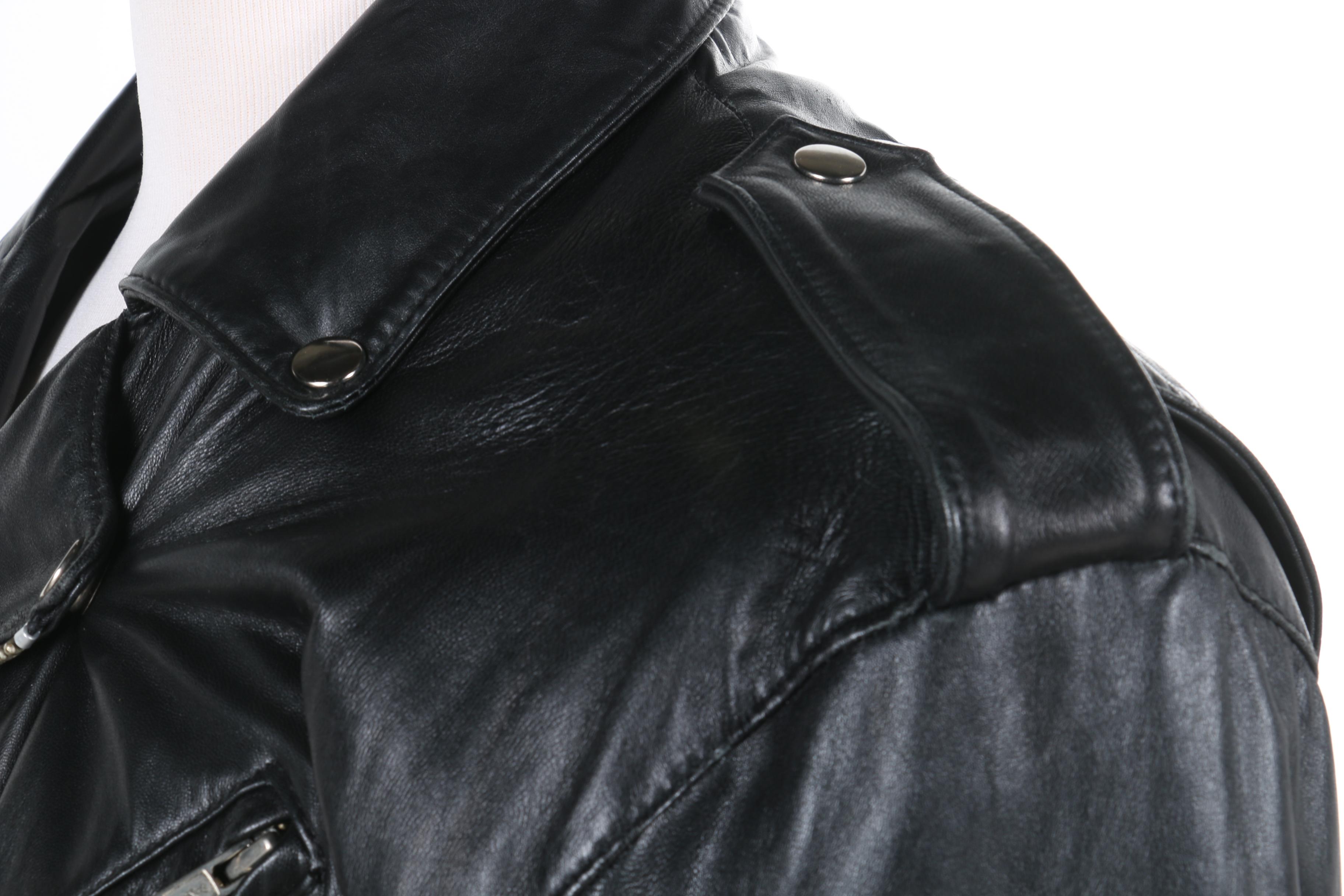 Lucien Garcon Leather Motorcycle Jacket