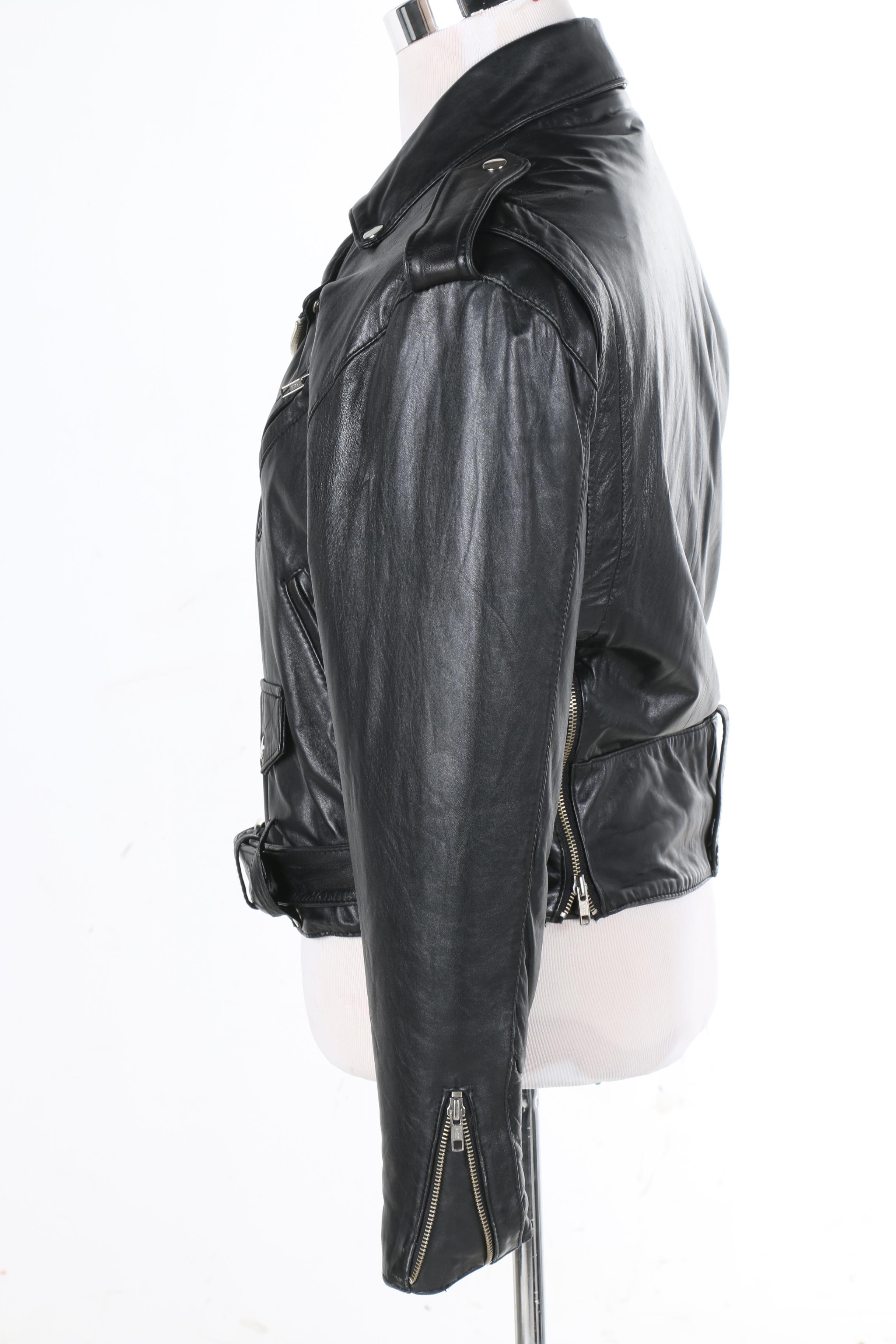 Lucien Garcon Leather Motorcycle Jacket