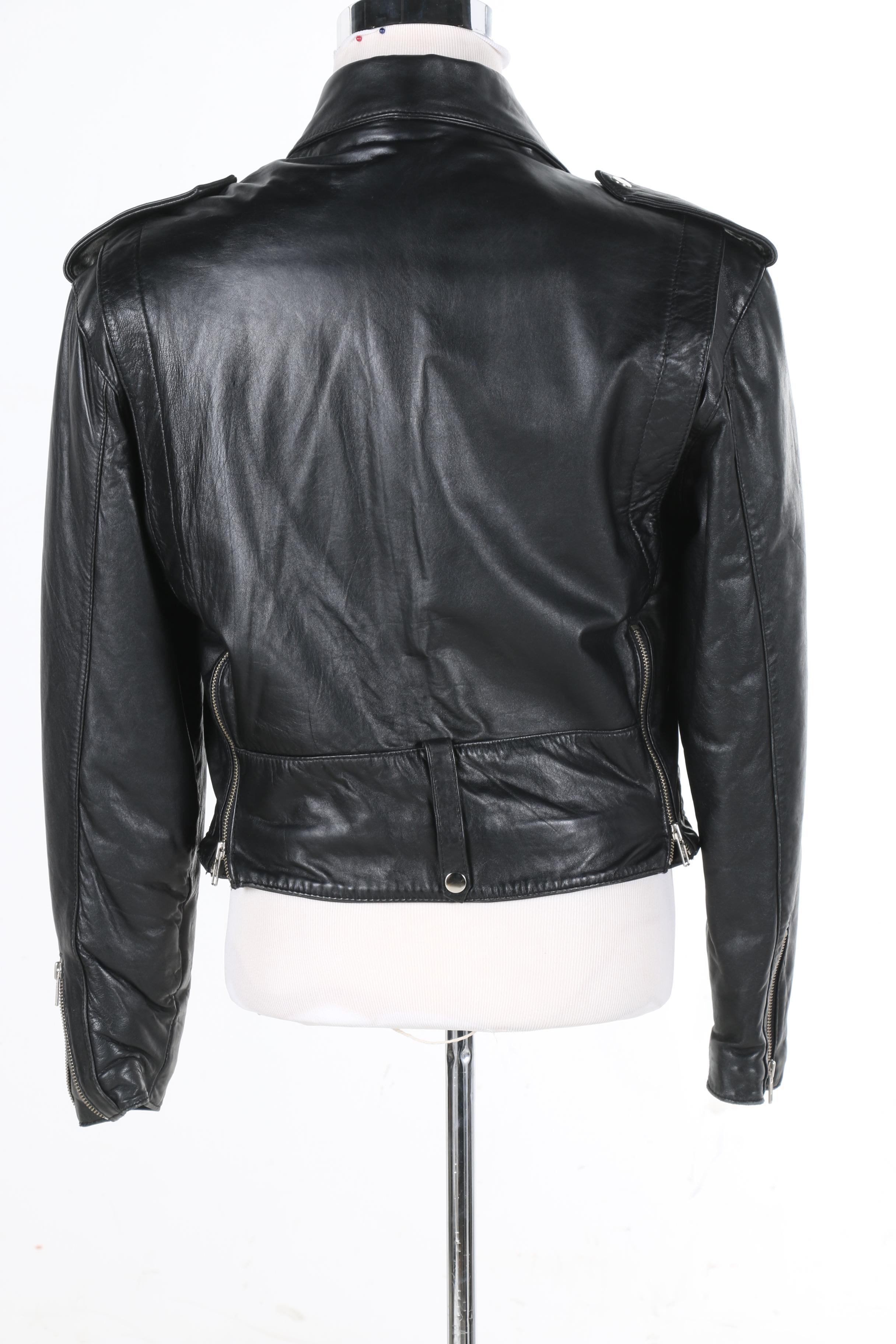 Lucien Garcon Leather Motorcycle Jacket