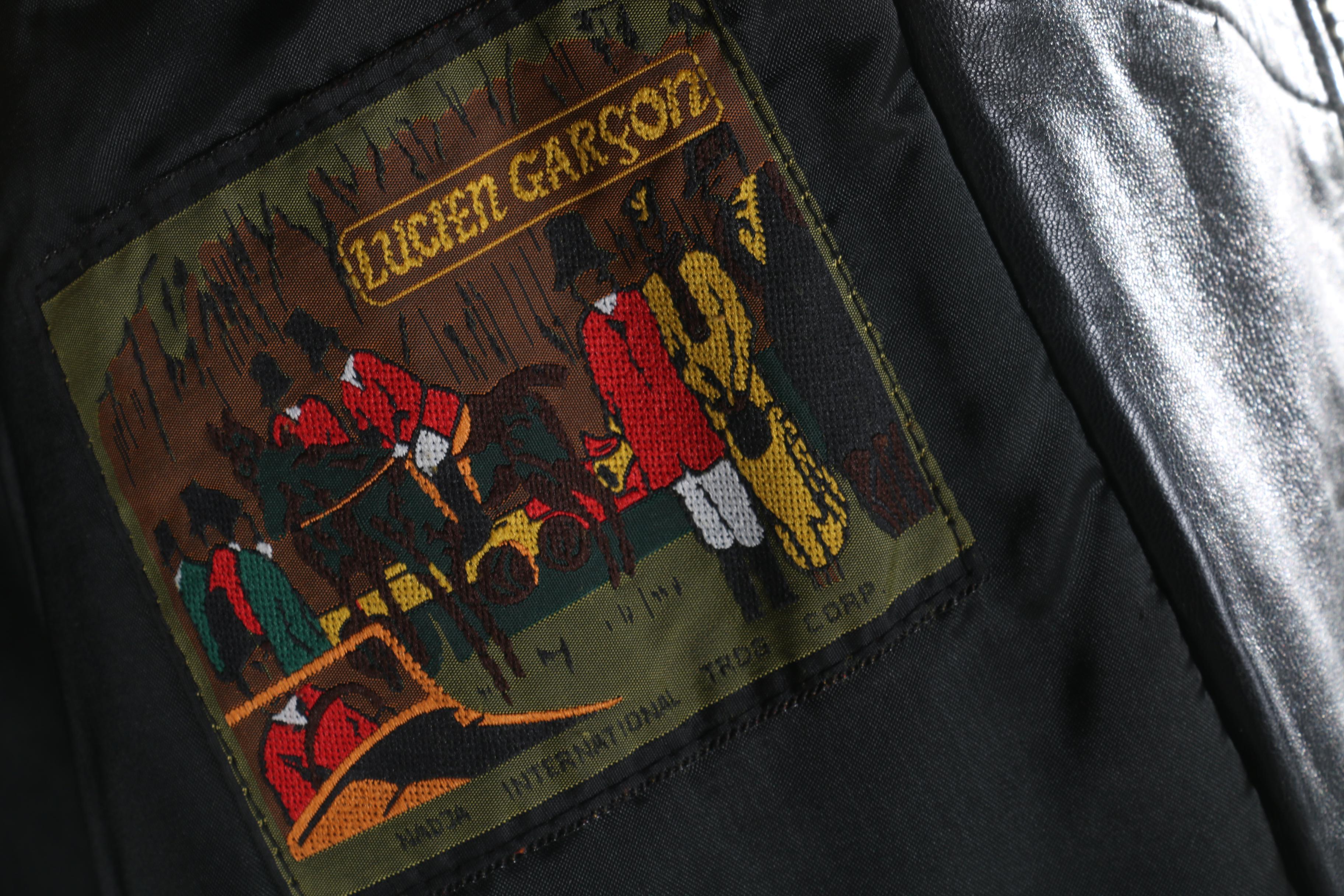 Lucien Garcon Leather Motorcycle Jacket