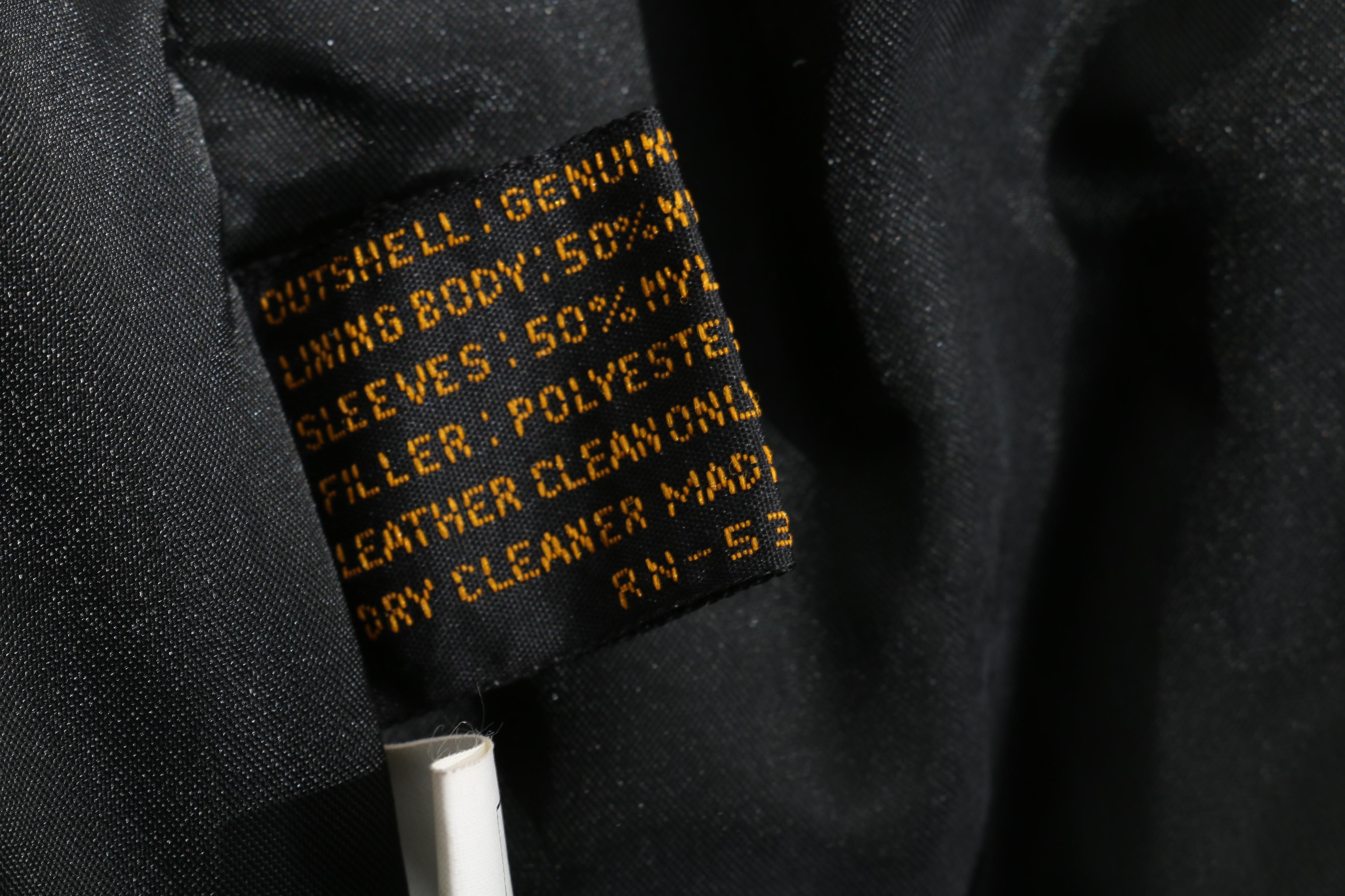 Lucien Garcon Leather Motorcycle Jacket