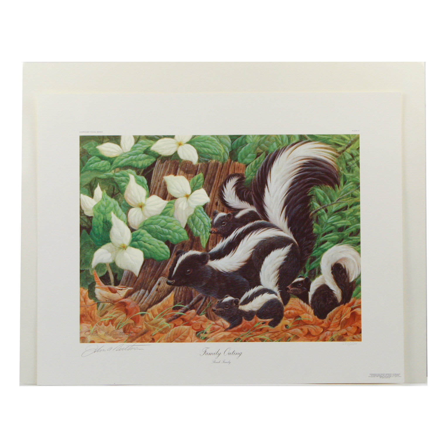 John A. Ruthven Limited Edition Offset Lithograph "Family Outing"