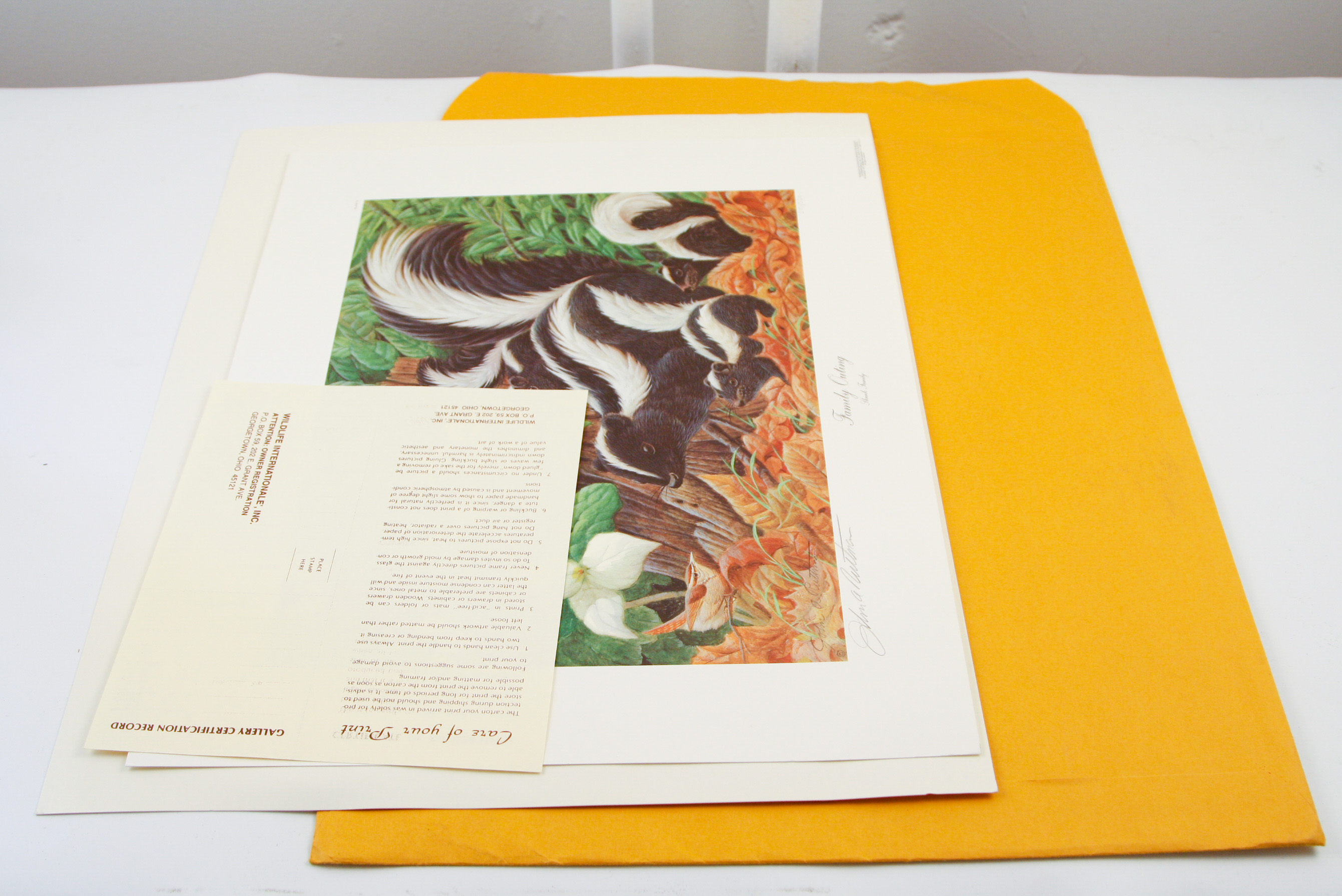 John A. Ruthven Limited Edition Offset Lithograph "Family Outing"