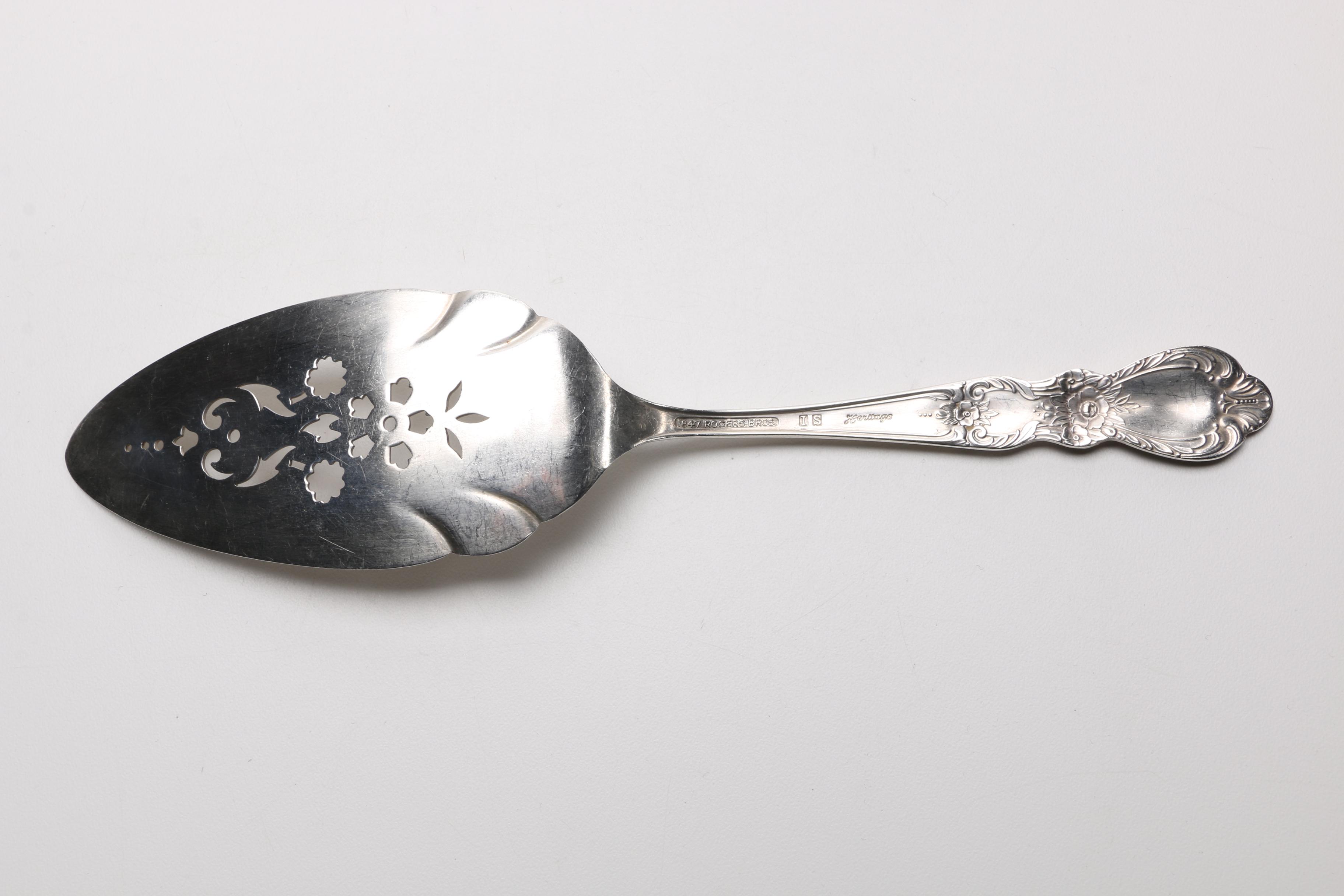 Silver Plated Serving Flatware Including Rogers Bros