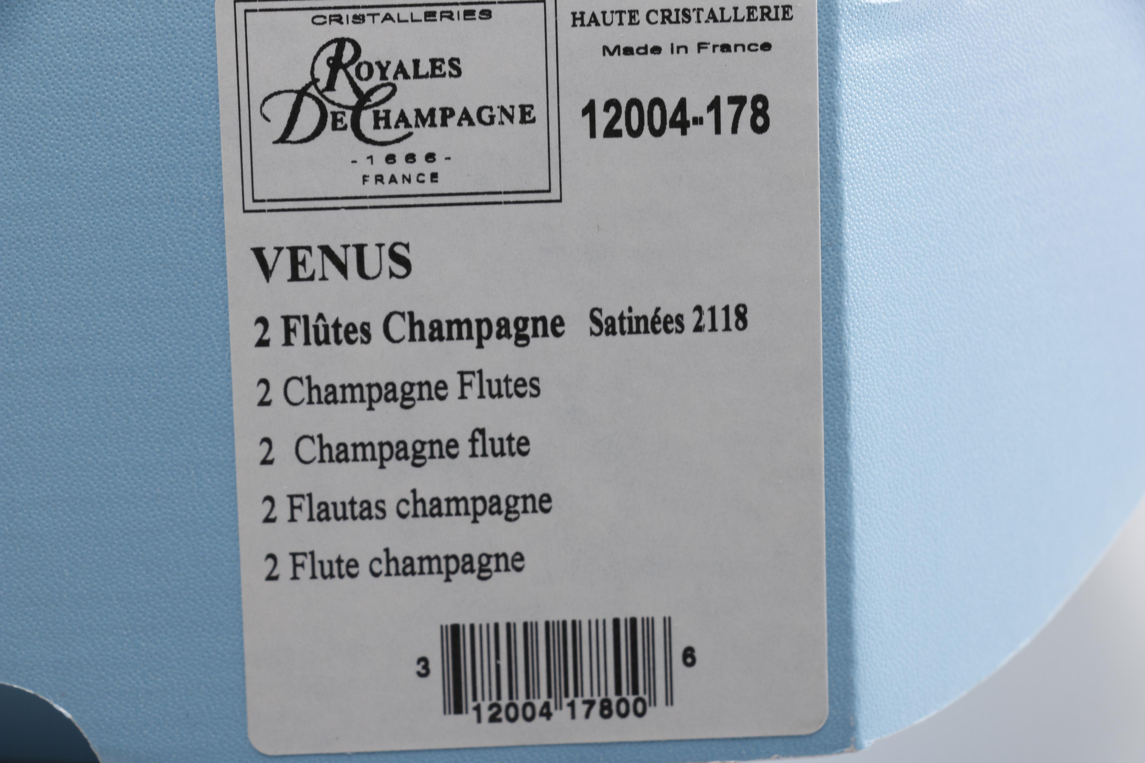 Royales De Champagne Crystal Flutes