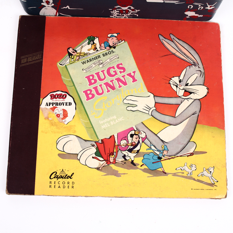 Children's Record Player and Bugs Bunny Record Storybook Set