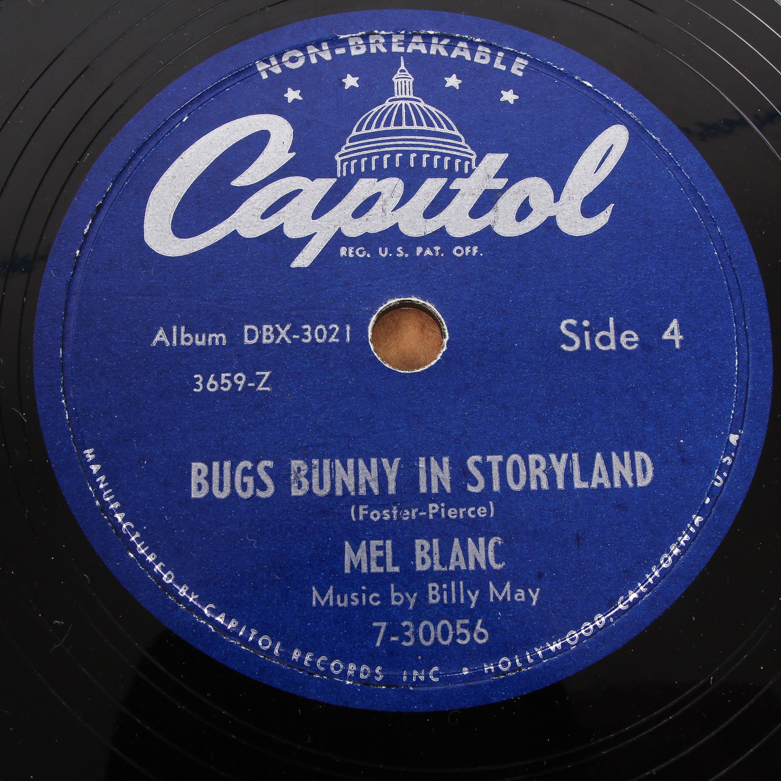 Children's Record Player and Bugs Bunny Record Storybook Set