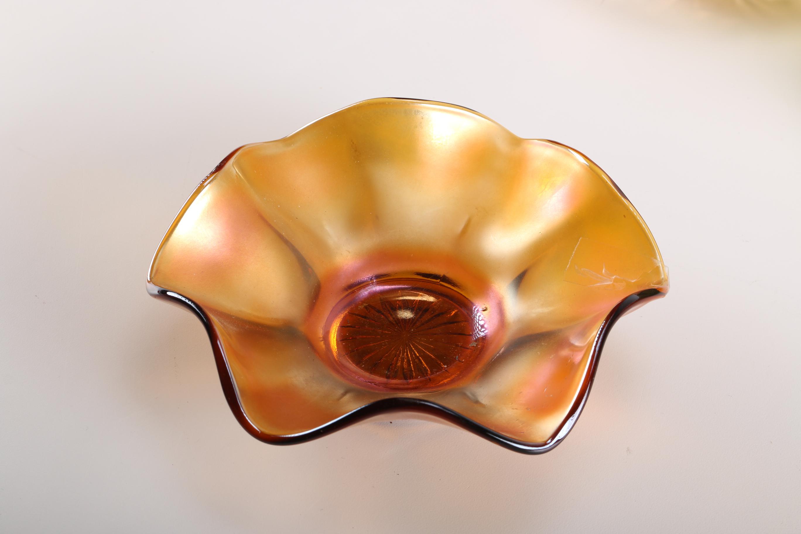 Generous Collection Of Carnival Glass