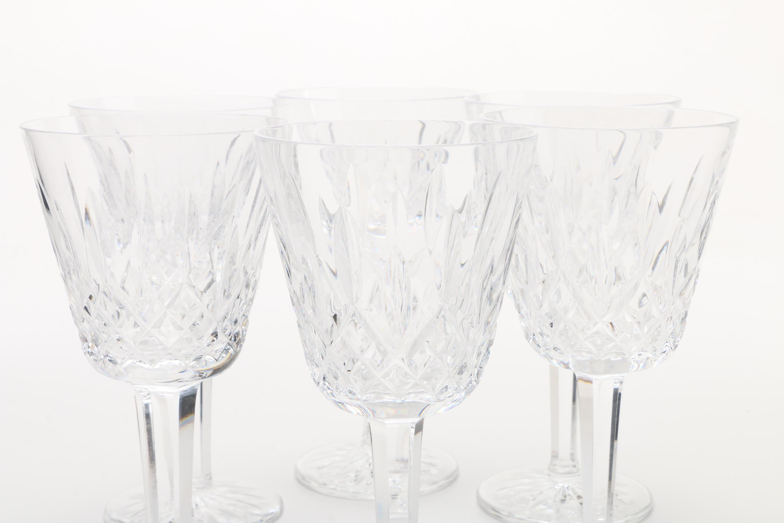 Waterford "Lismore" Crystal Goblets