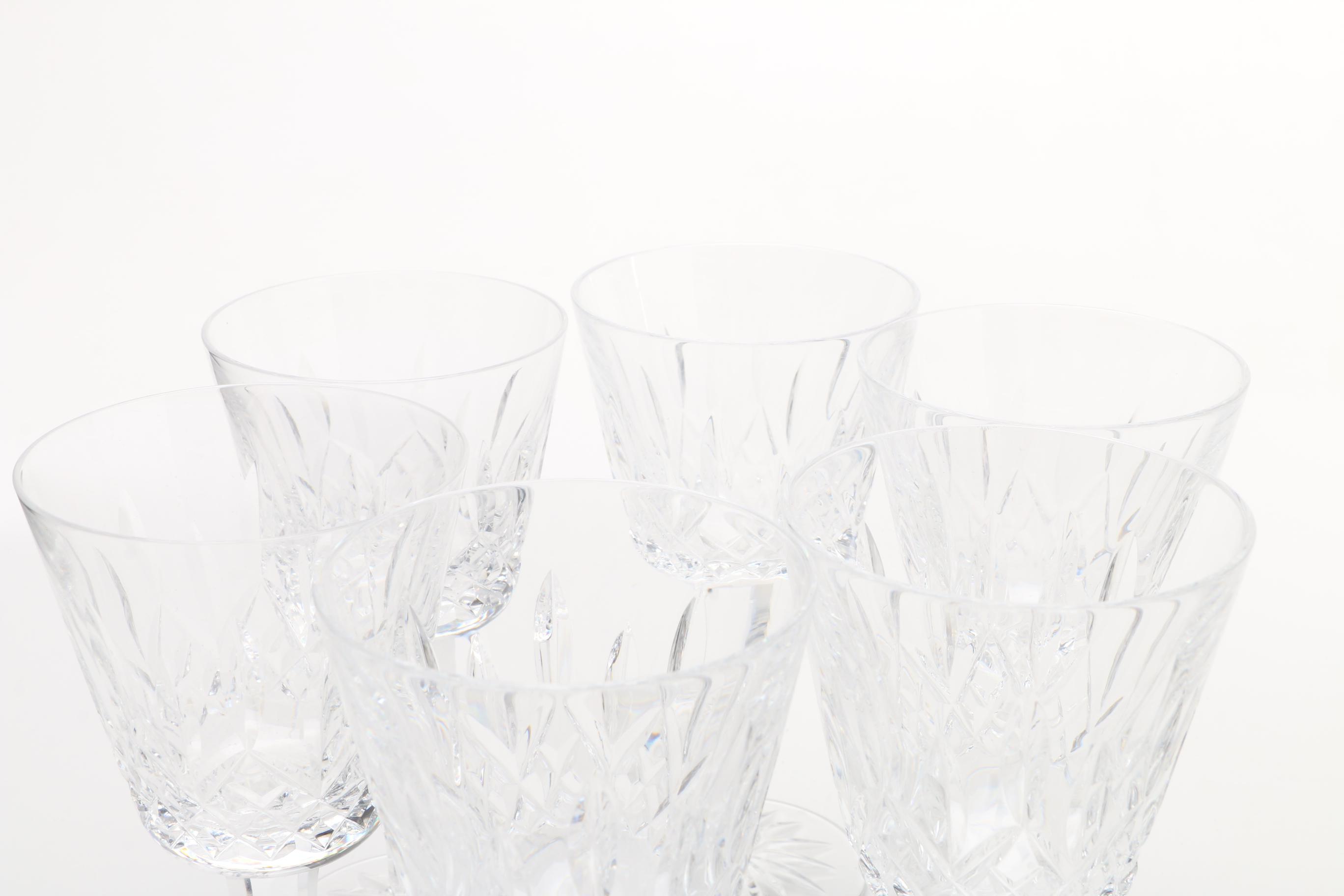 Waterford "Lismore" Crystal Goblets