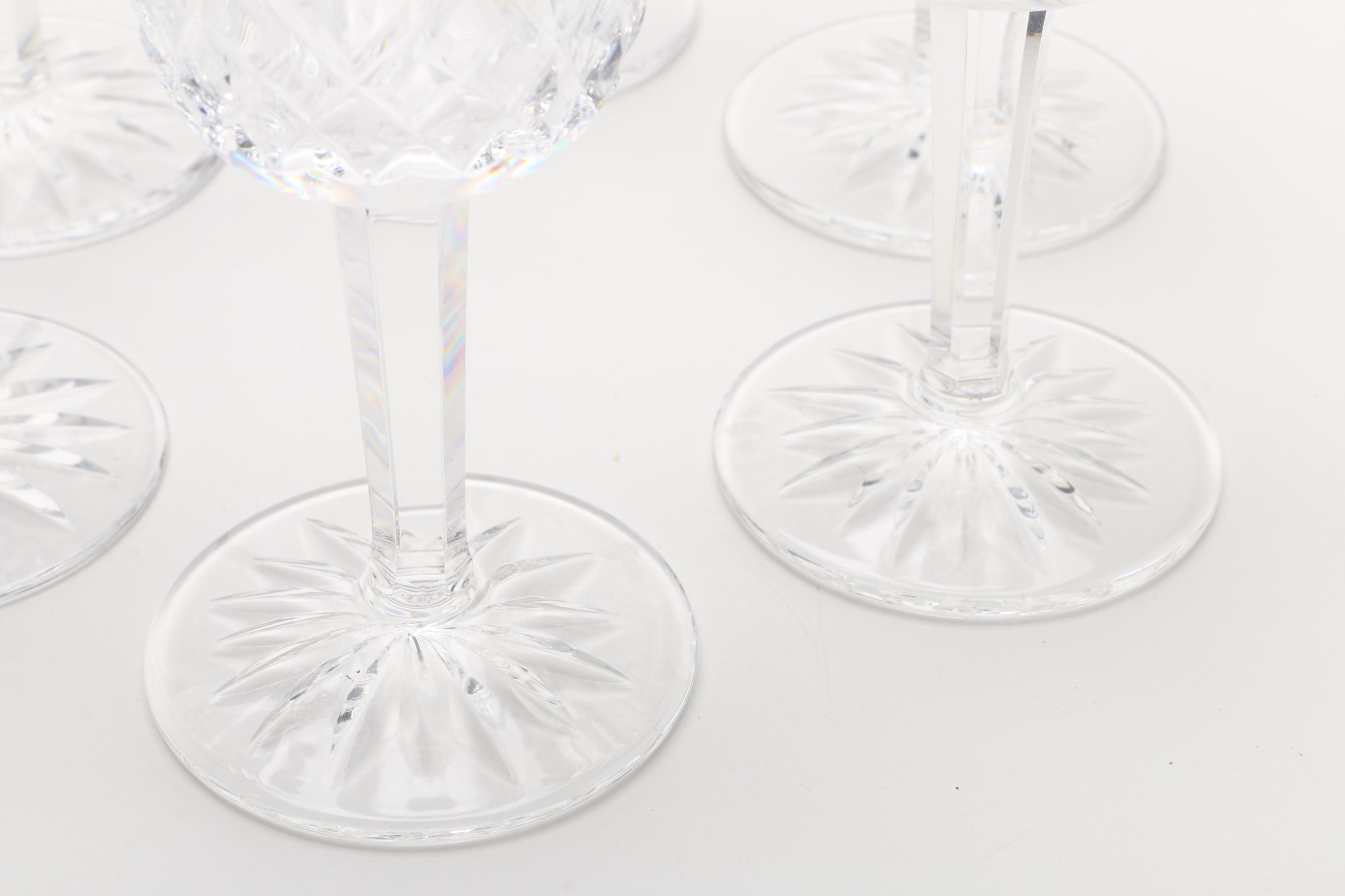 Waterford "Lismore" Crystal Goblets