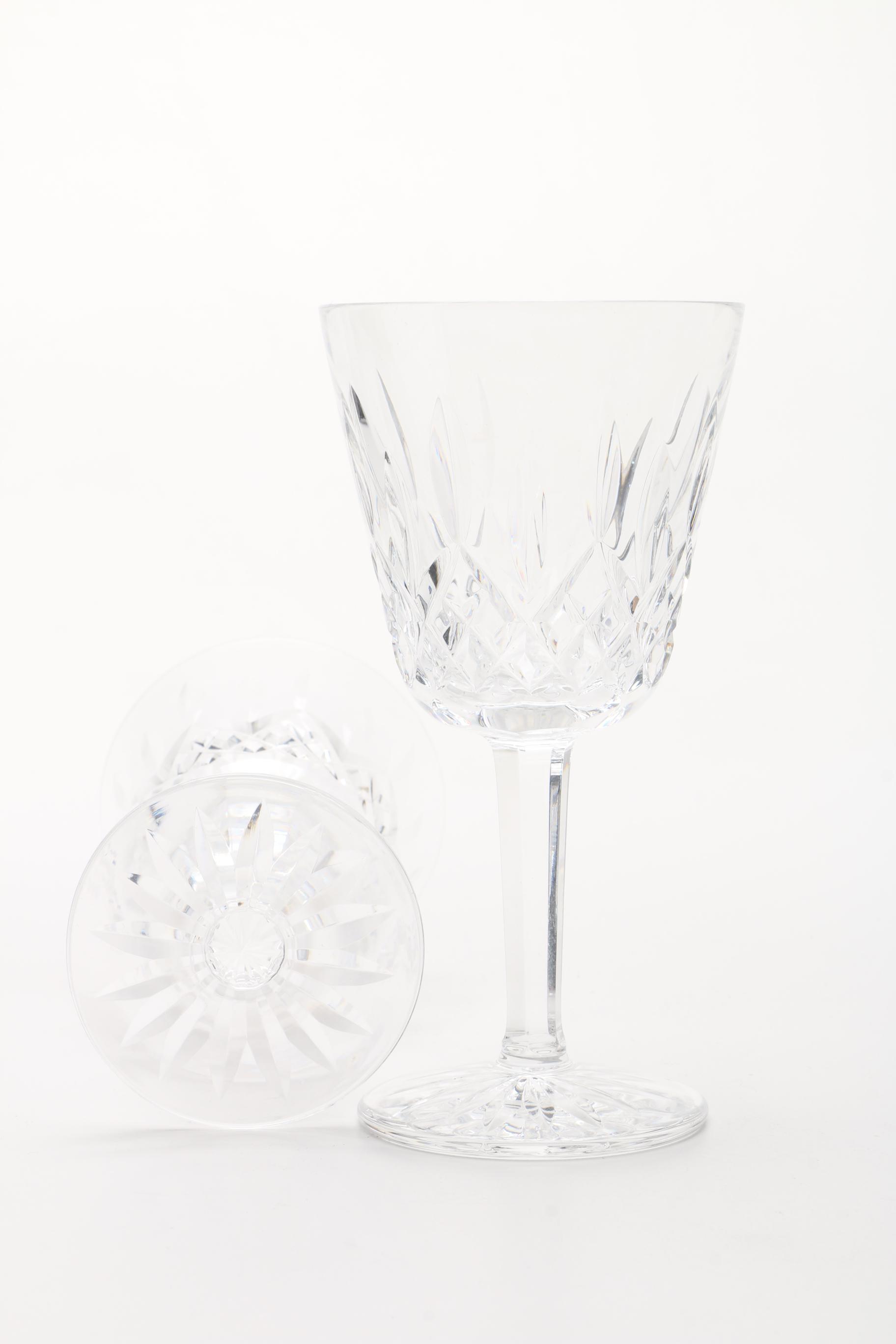 Waterford "Lismore" Crystal Goblets