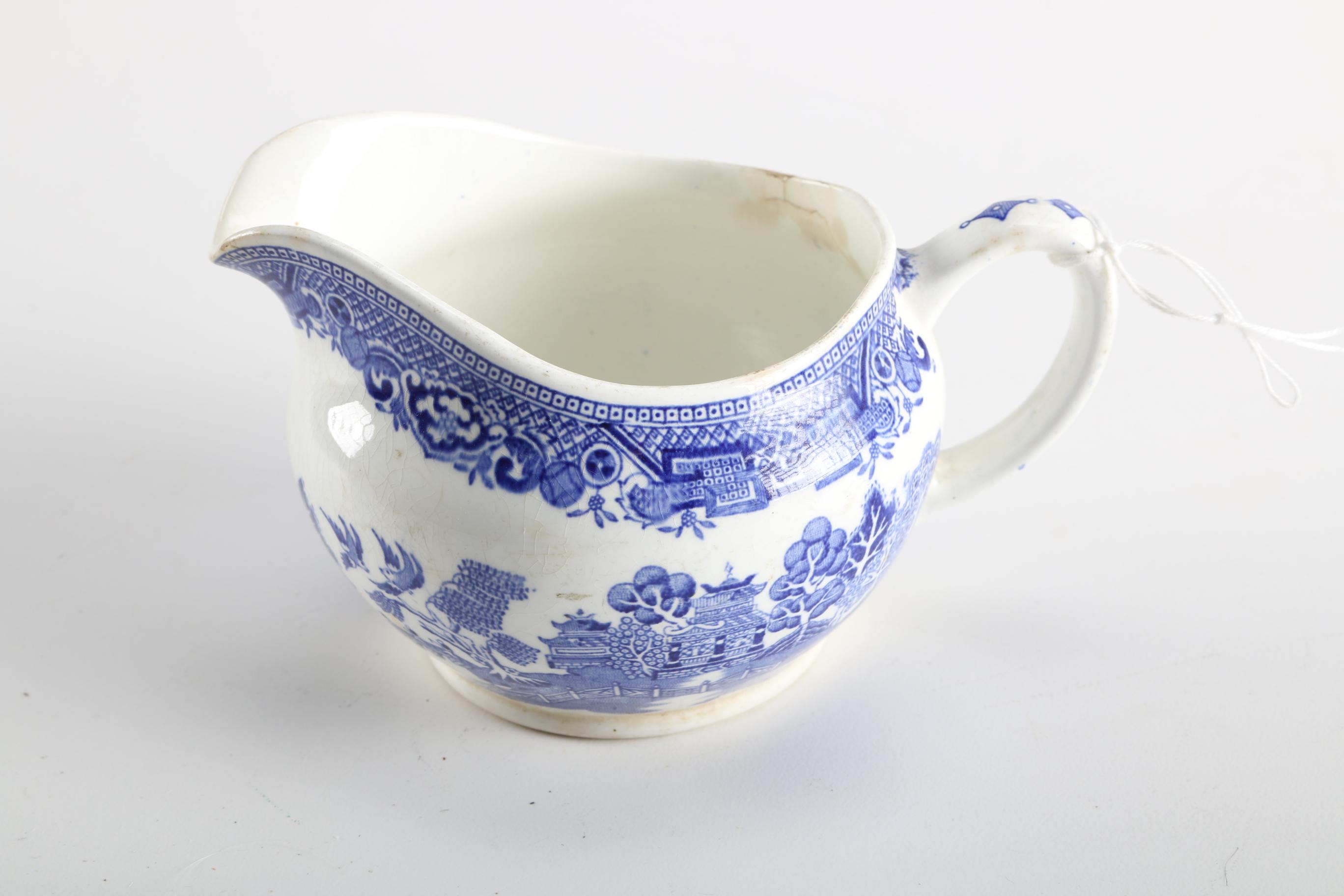 Blue And White Transfer Print Earthenware Featuring Delfts