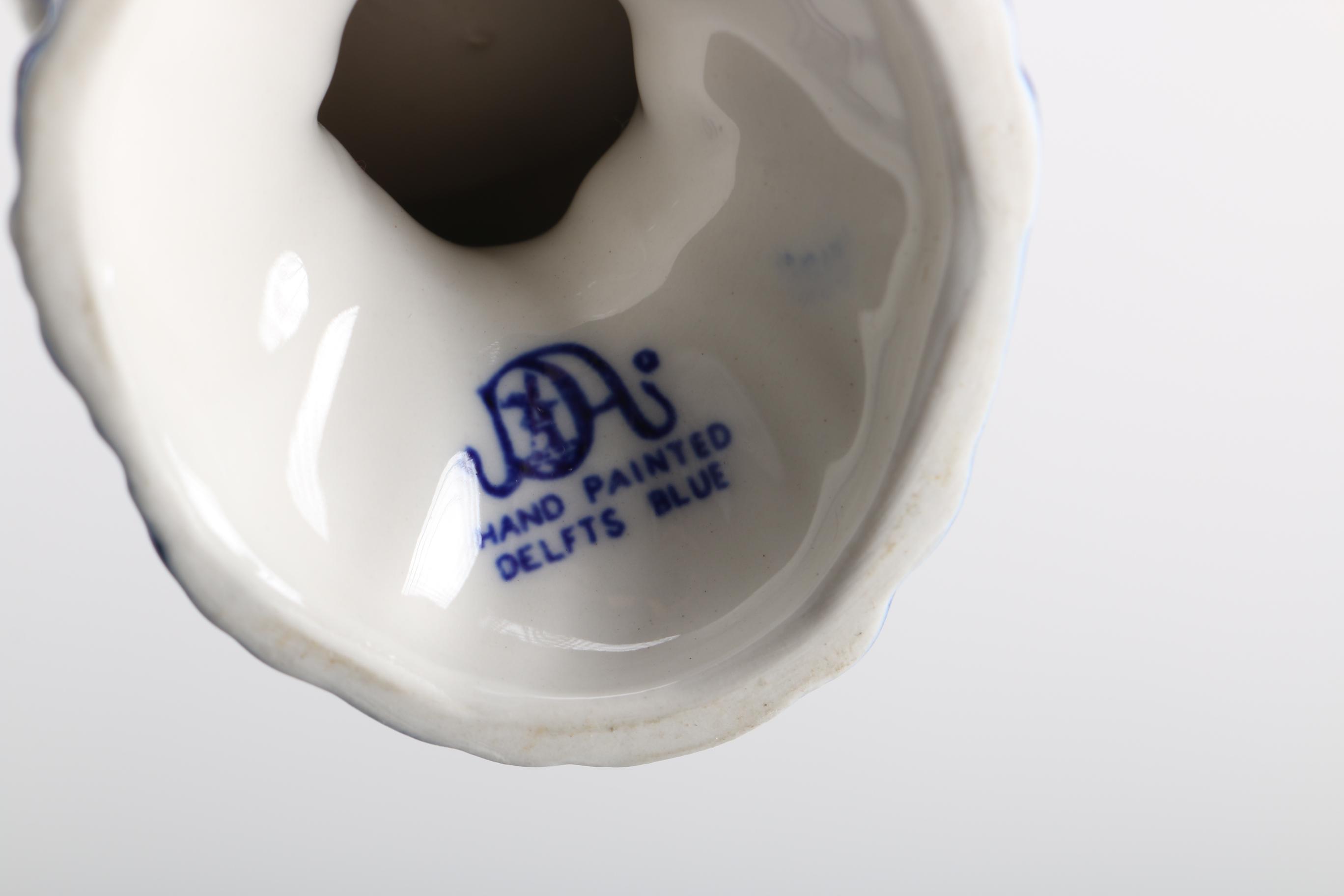 Blue And White Transfer Print Earthenware Featuring Delfts