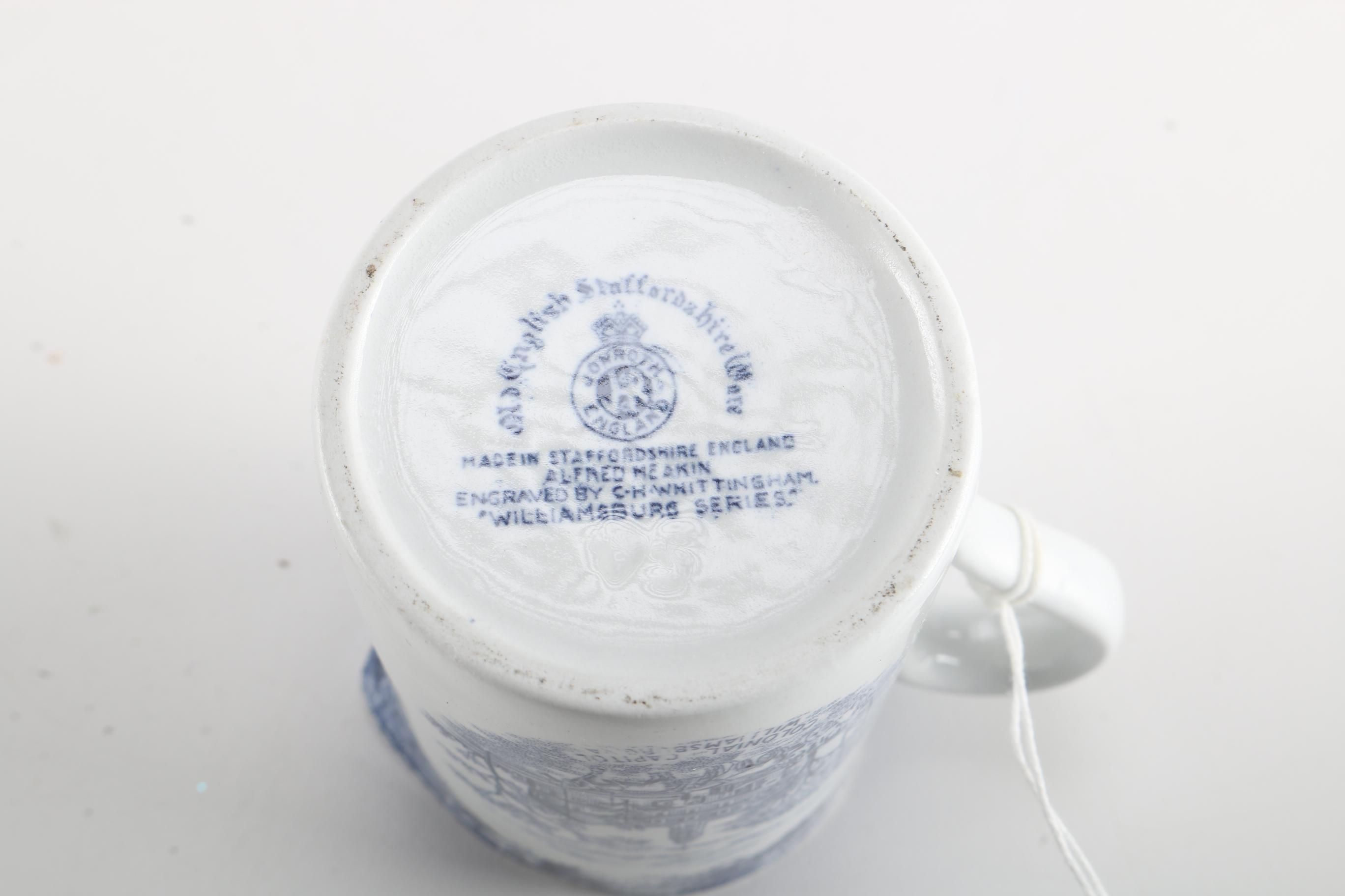 Blue And White Transfer Print Earthenware Featuring Delfts