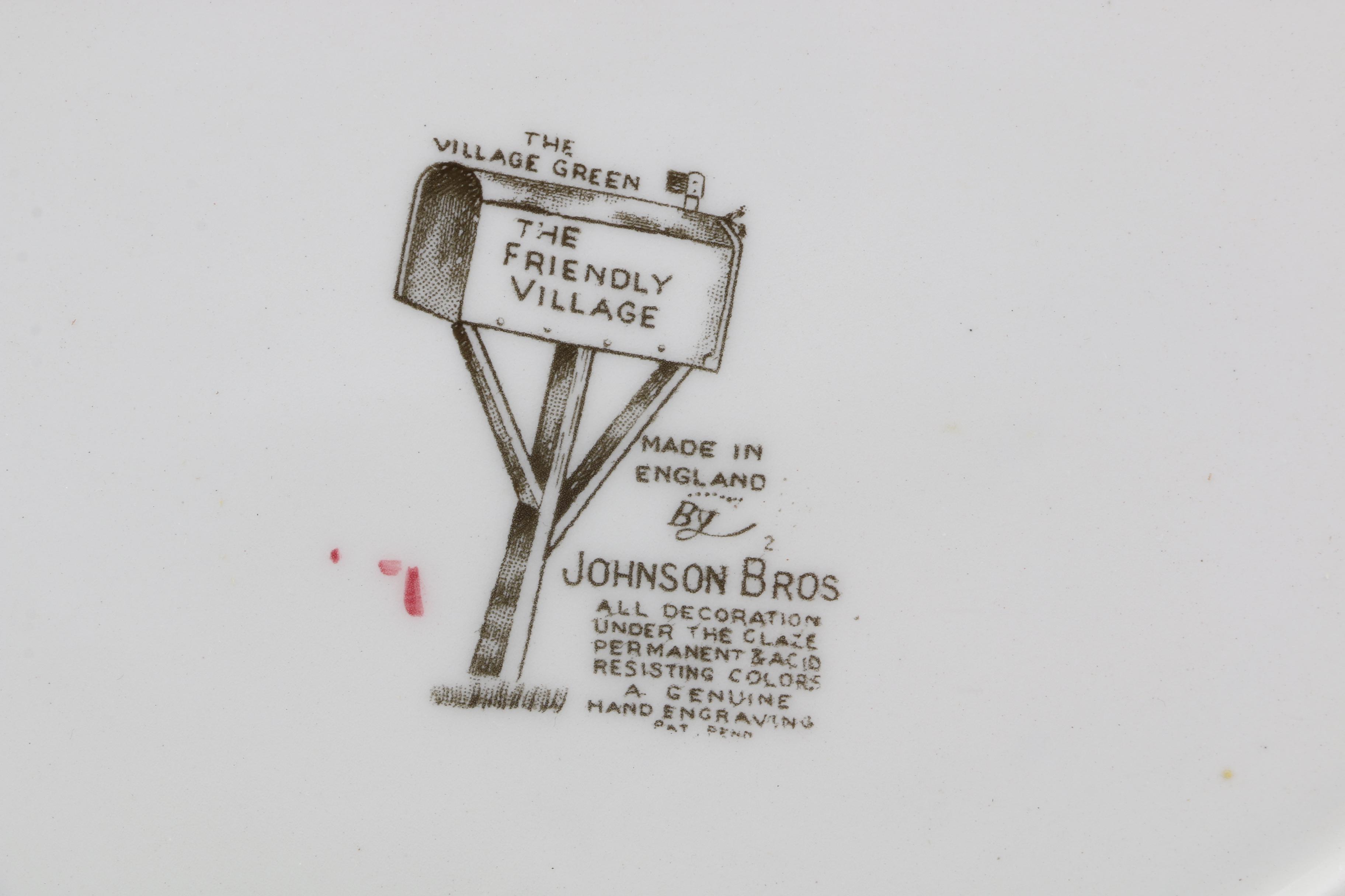 Johnson Brothers "The Friendly Village" Teapot With Additional China and Stoneware