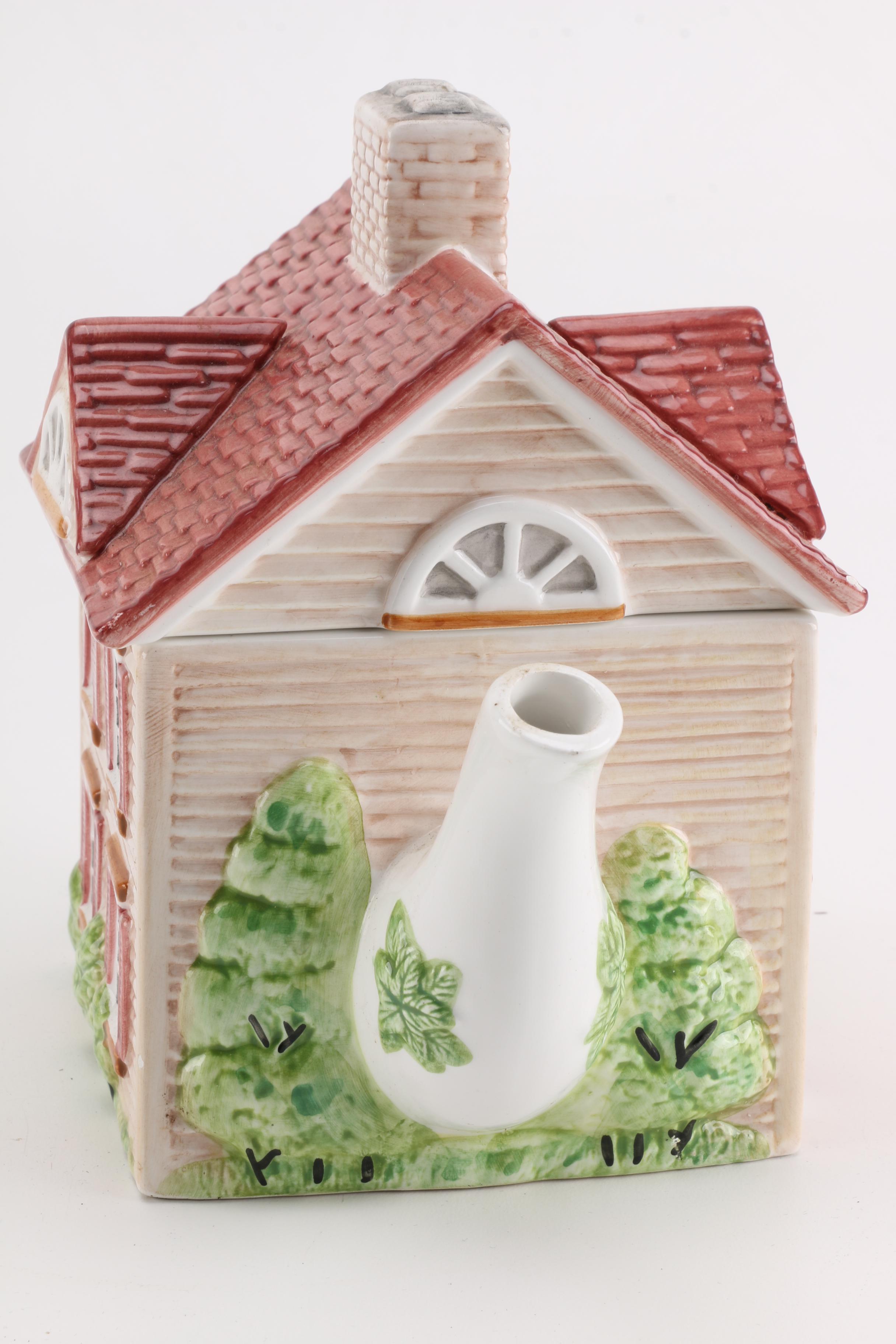 Johnson Brothers "The Friendly Village" Teapot With Additional China and Stoneware