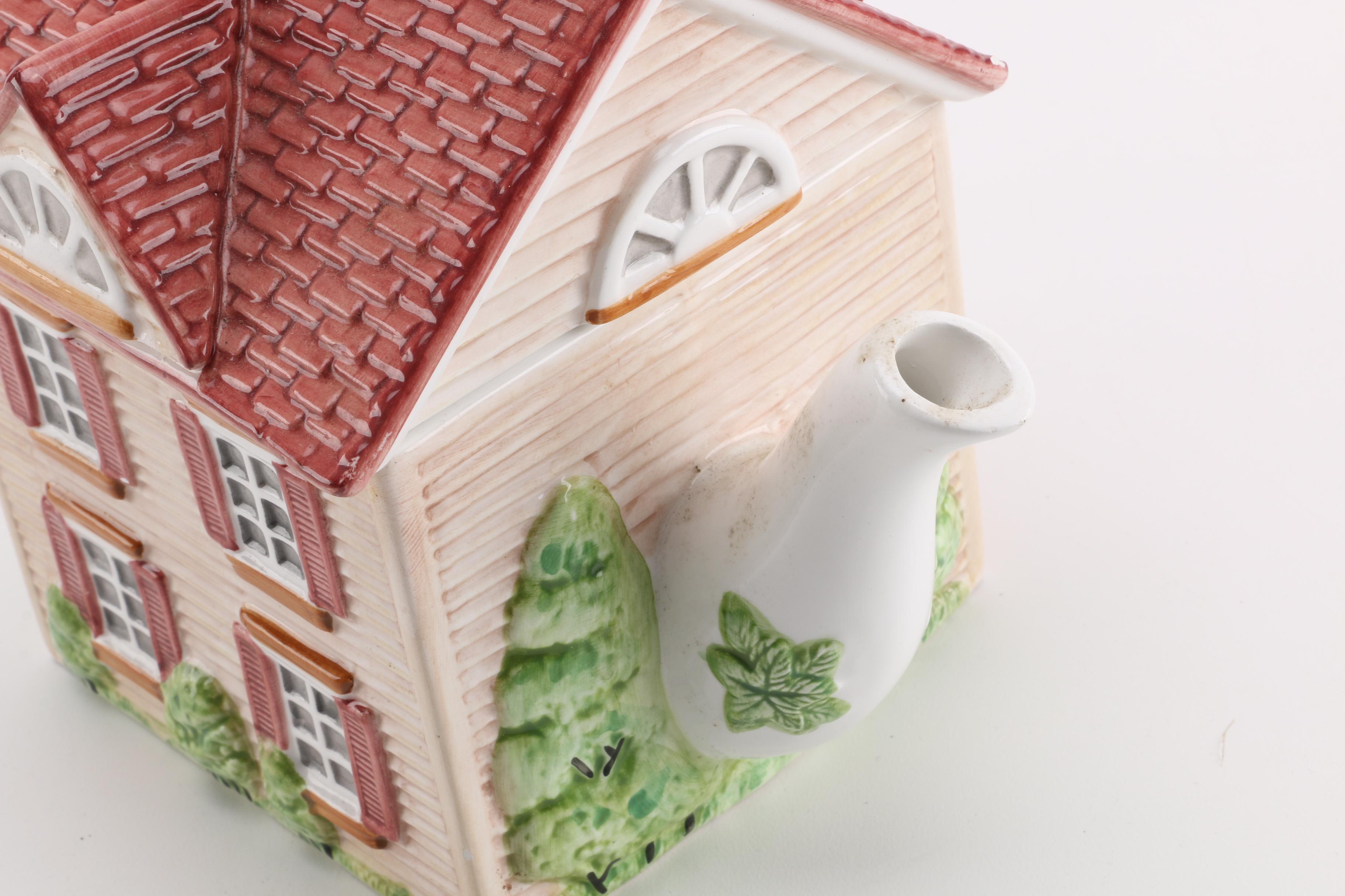 Johnson Brothers "The Friendly Village" Teapot With Additional China and Stoneware