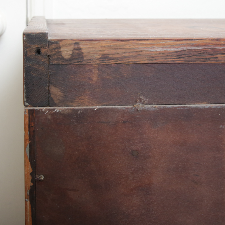 Vintage Oak Barrister Bookcase with Glass Doors