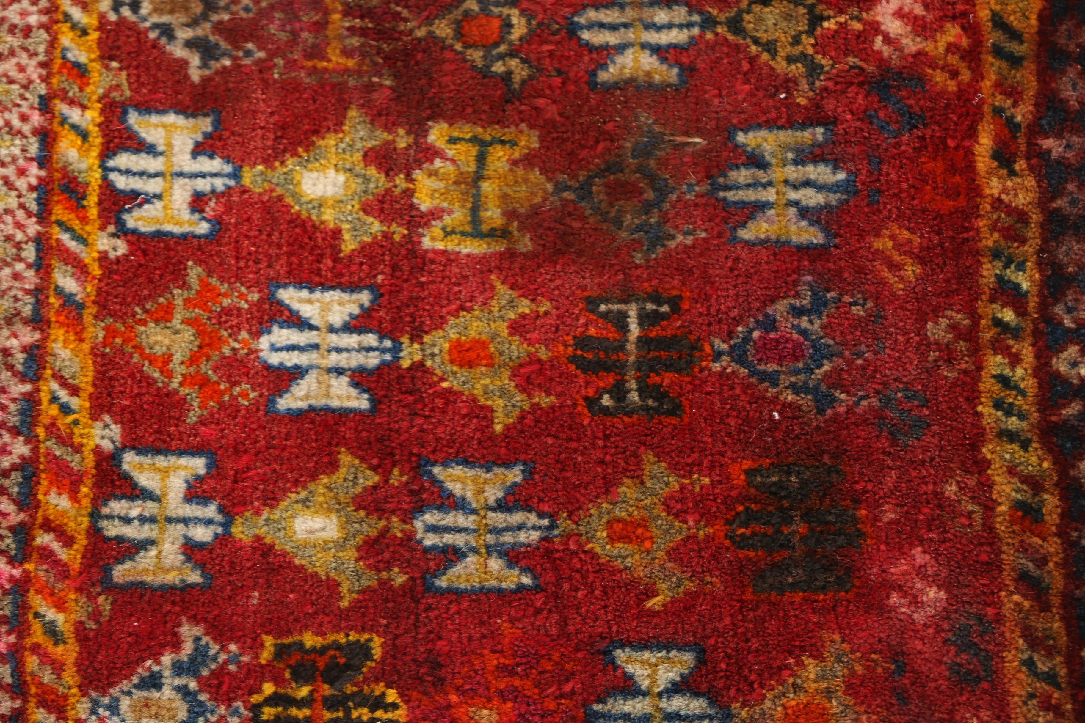 Handwoven Nomadic Camel Bag and Unfinished Weaving