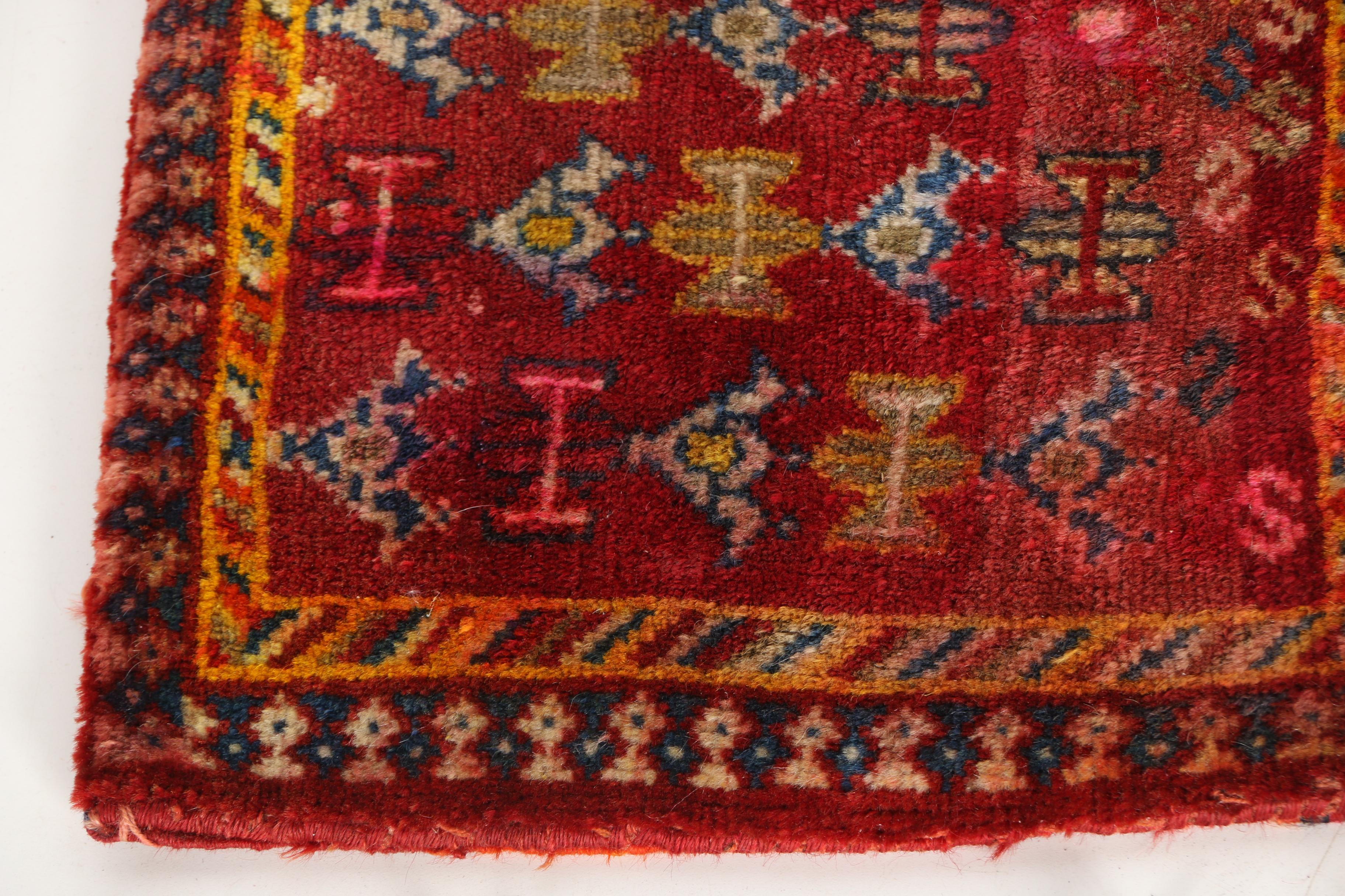 Handwoven Nomadic Camel Bag and Unfinished Weaving