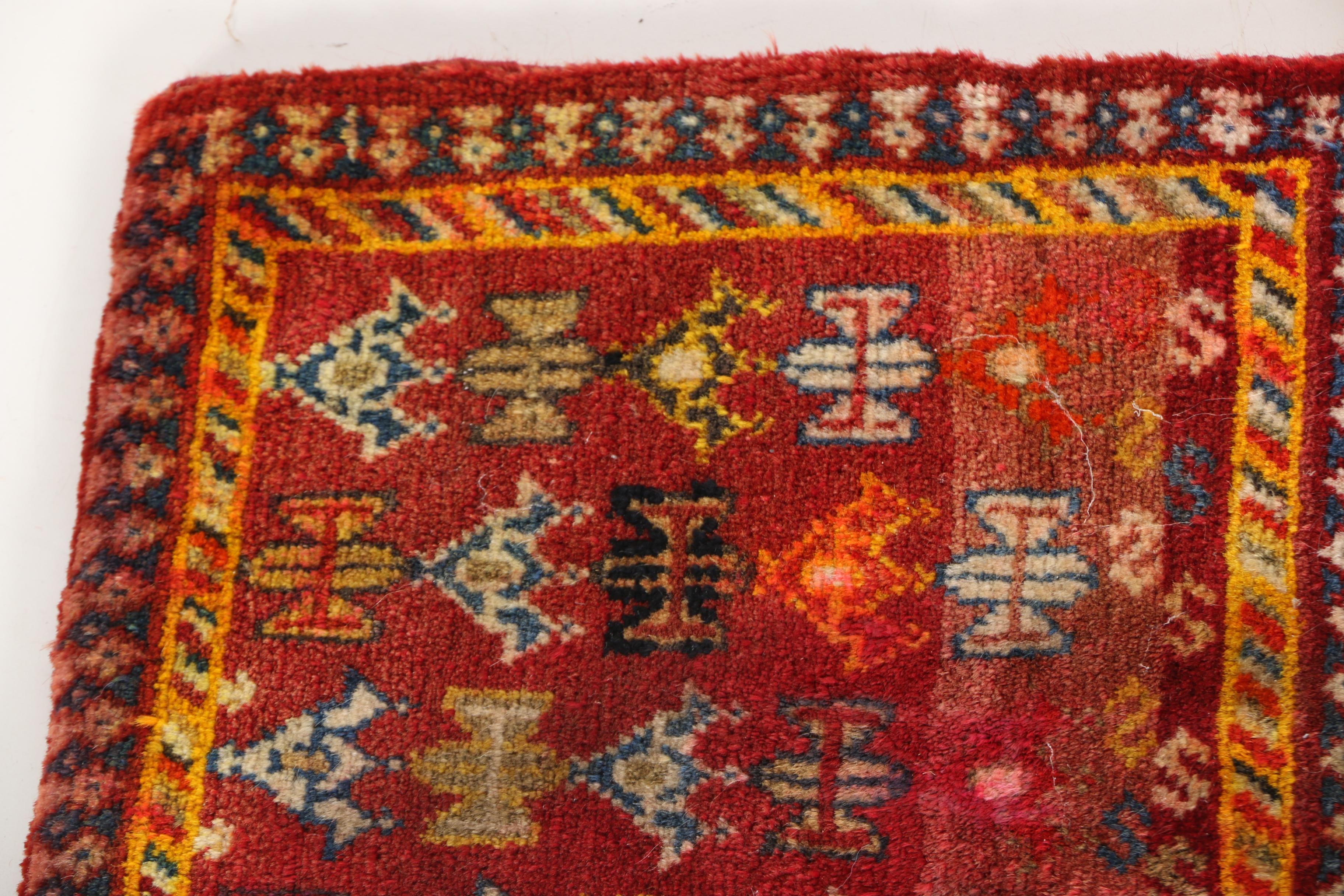 Handwoven Nomadic Camel Bag and Unfinished Weaving