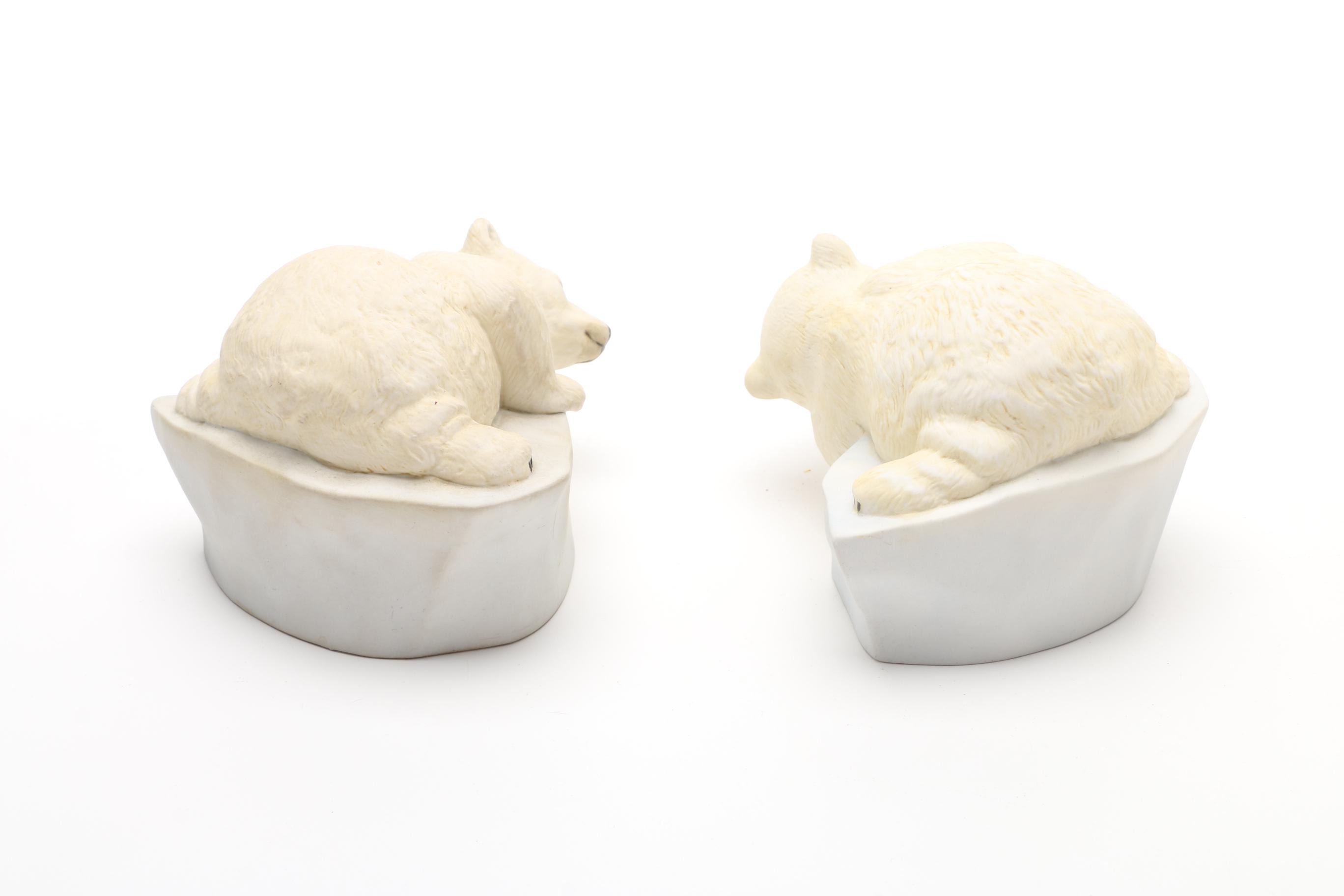 Ceramic Polar Bear Figurines