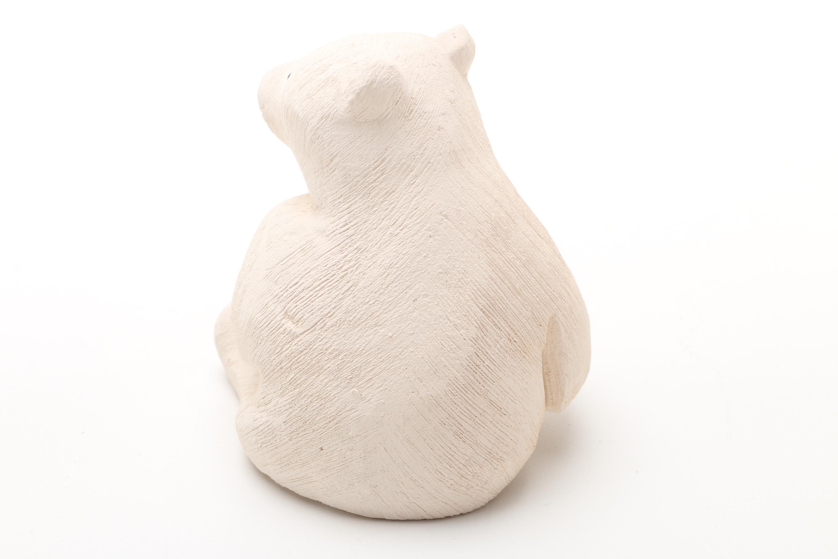 Ceramic Polar Bear Figurines