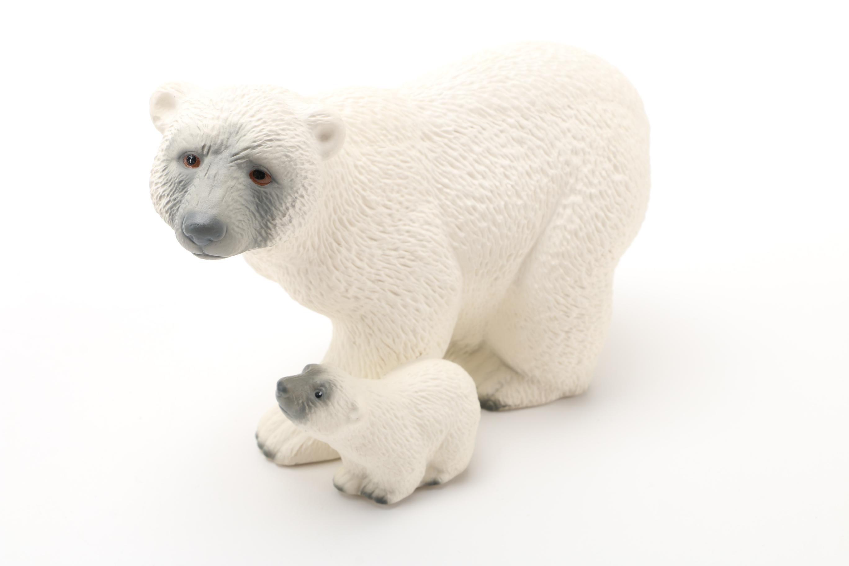 Ceramic Polar Bear Figurines
