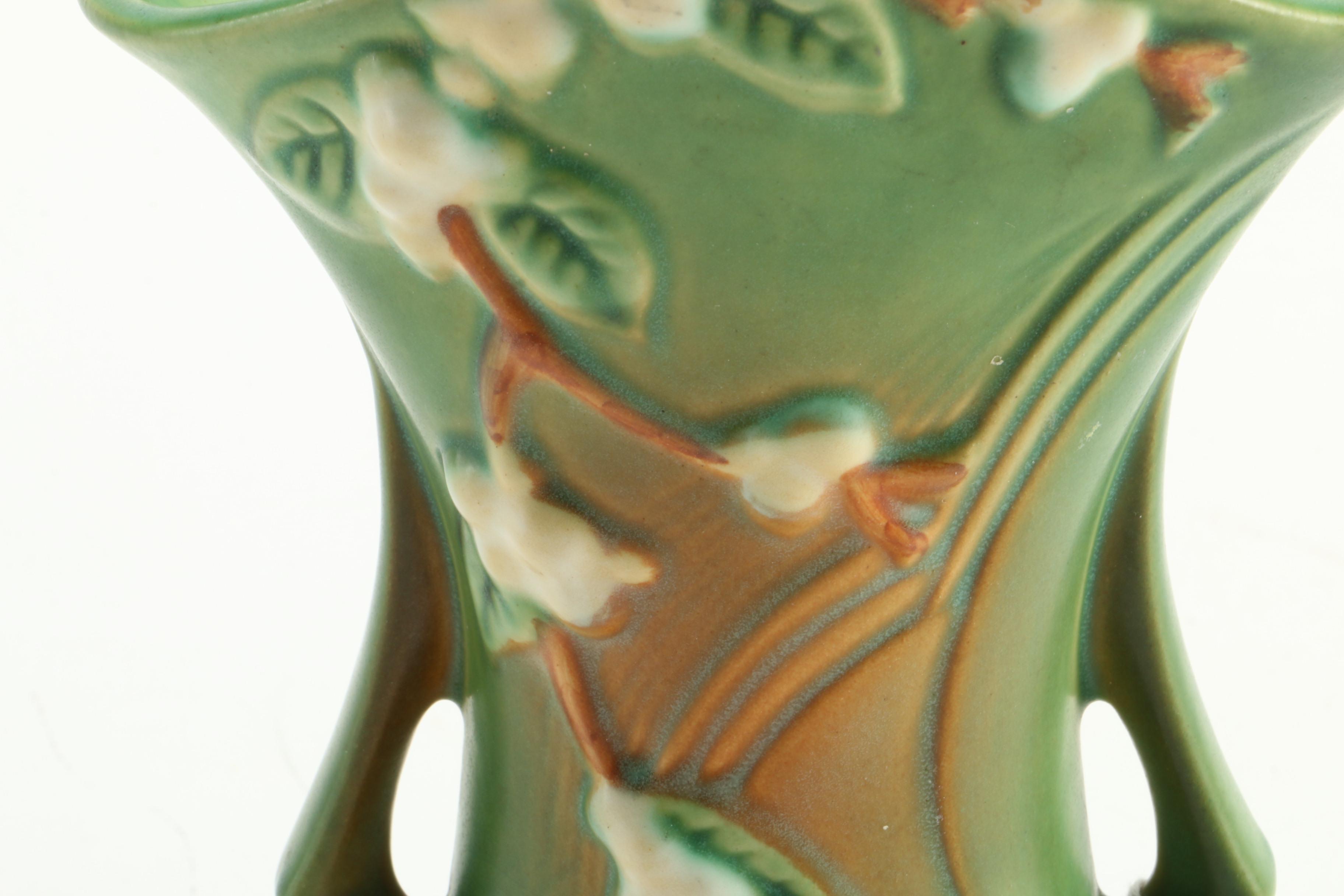 Roseville "Snowberry" Flared Vase