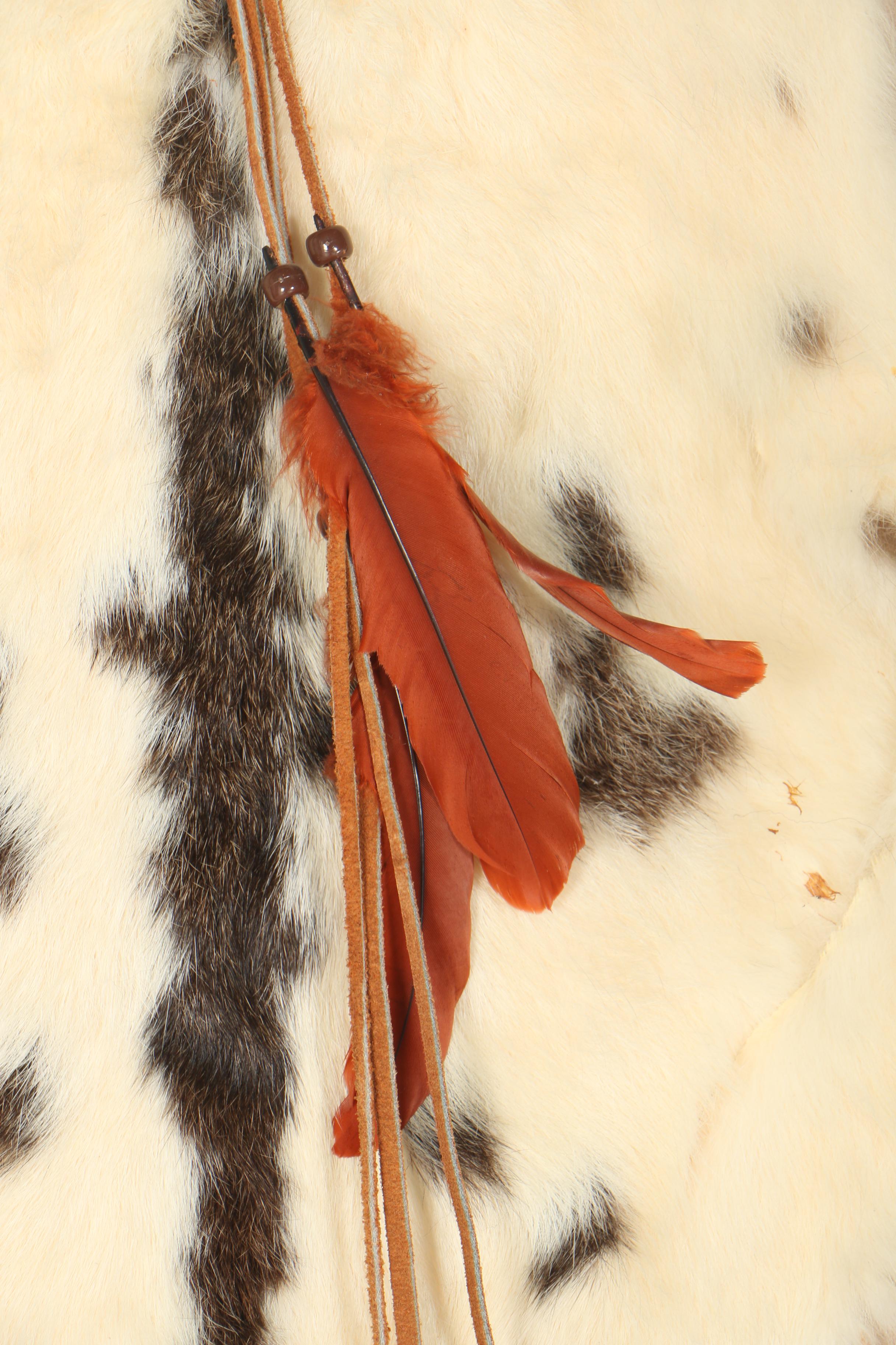 Native American Style Rabbit Fur Dream Catcher