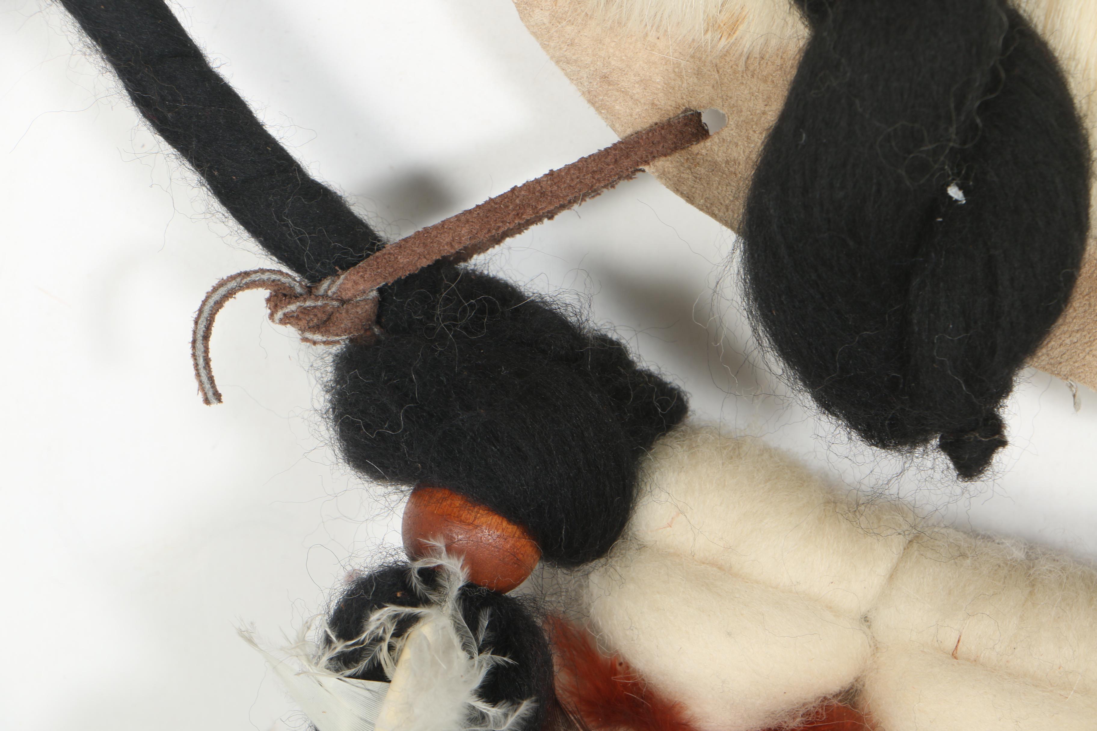 Native American Style Rabbit Fur Dream Catcher