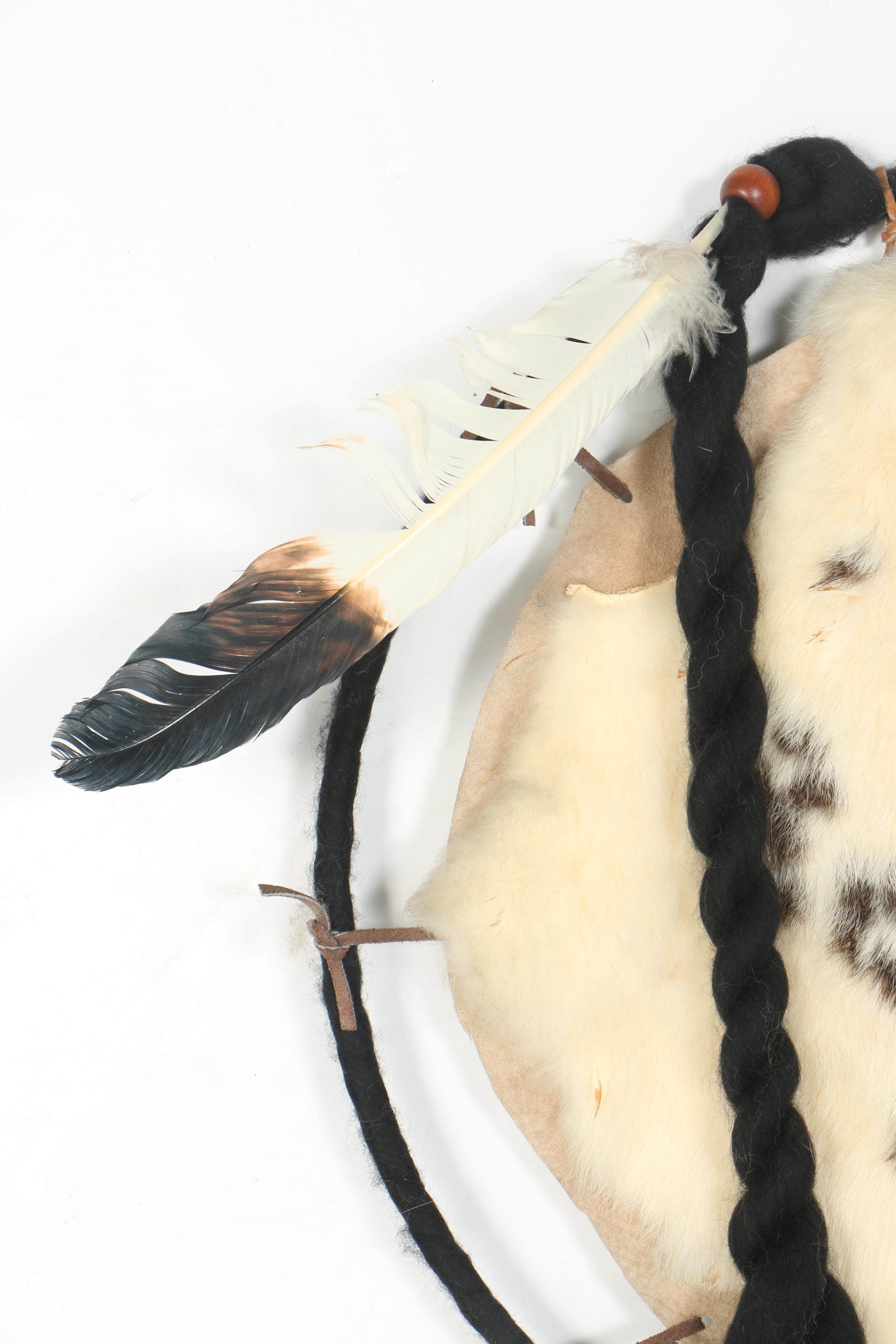 Native American Style Rabbit Fur Dream Catcher