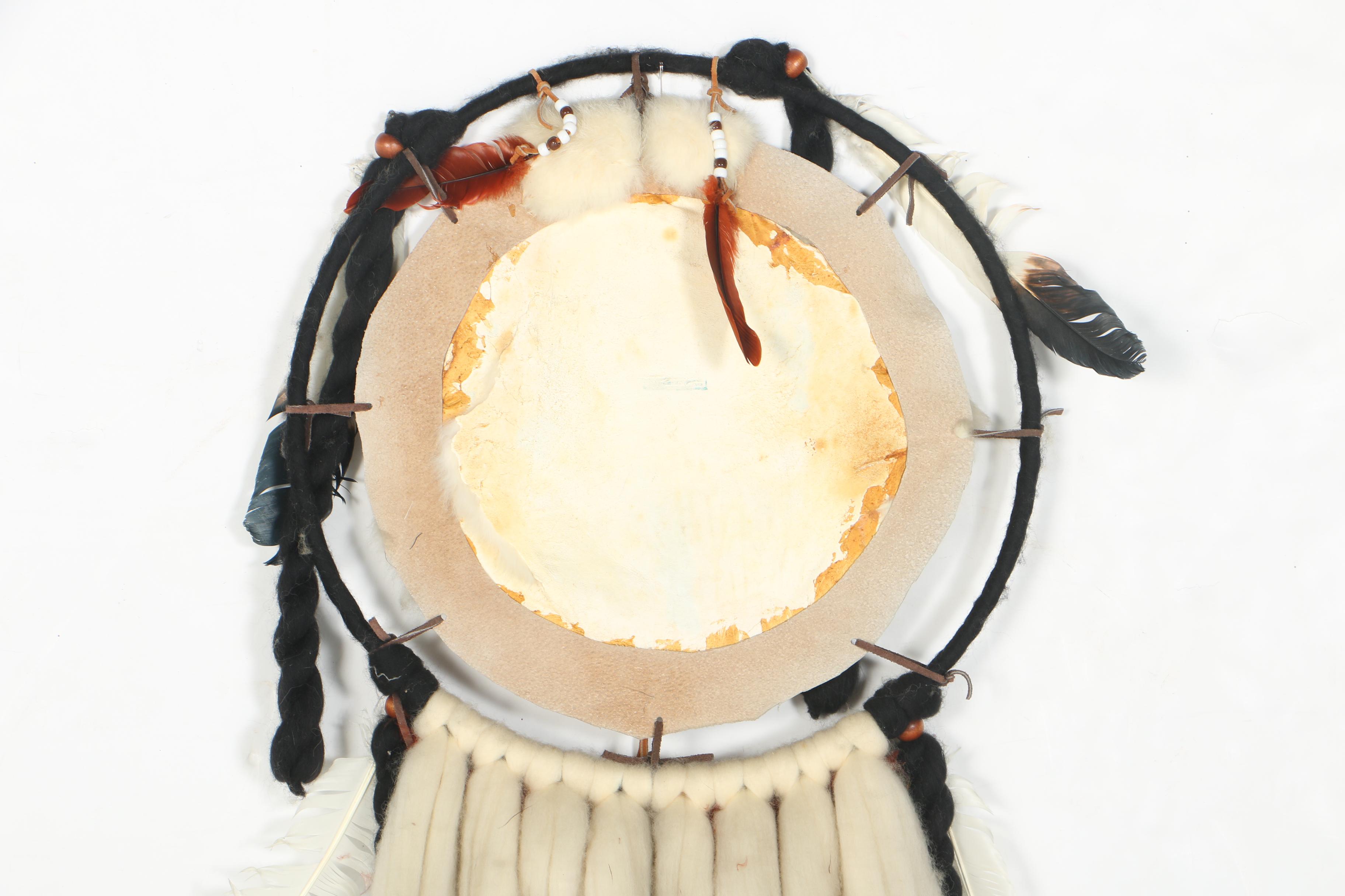 Native American Style Rabbit Fur Dream Catcher