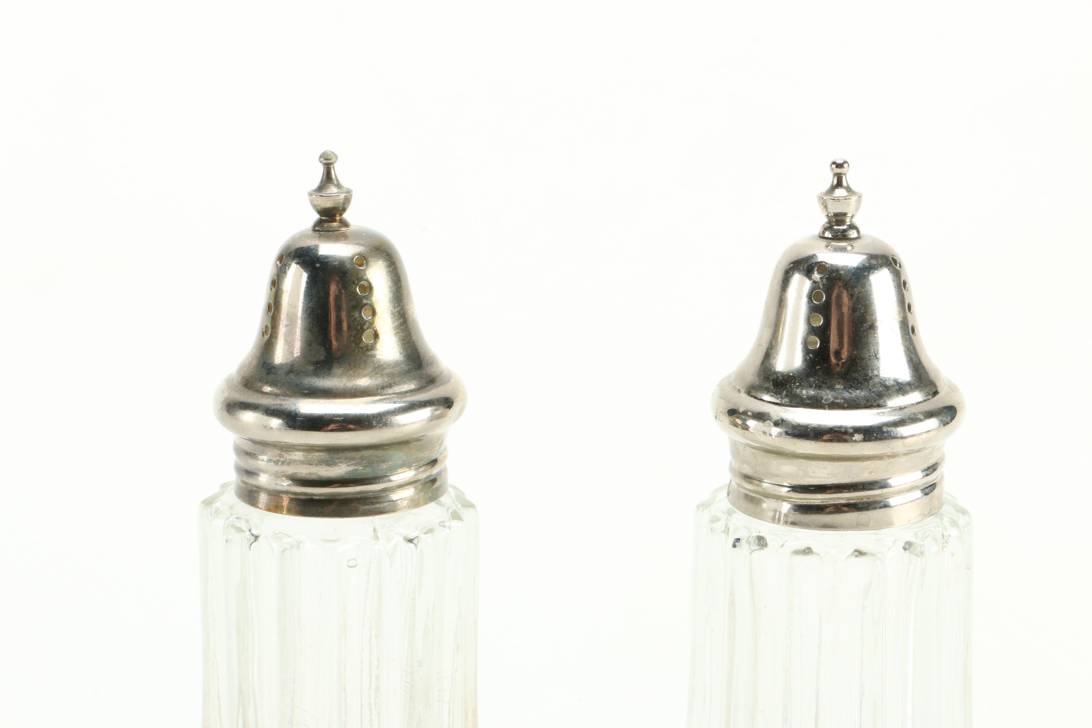 Salt and Pepper Shakers Including Waterford