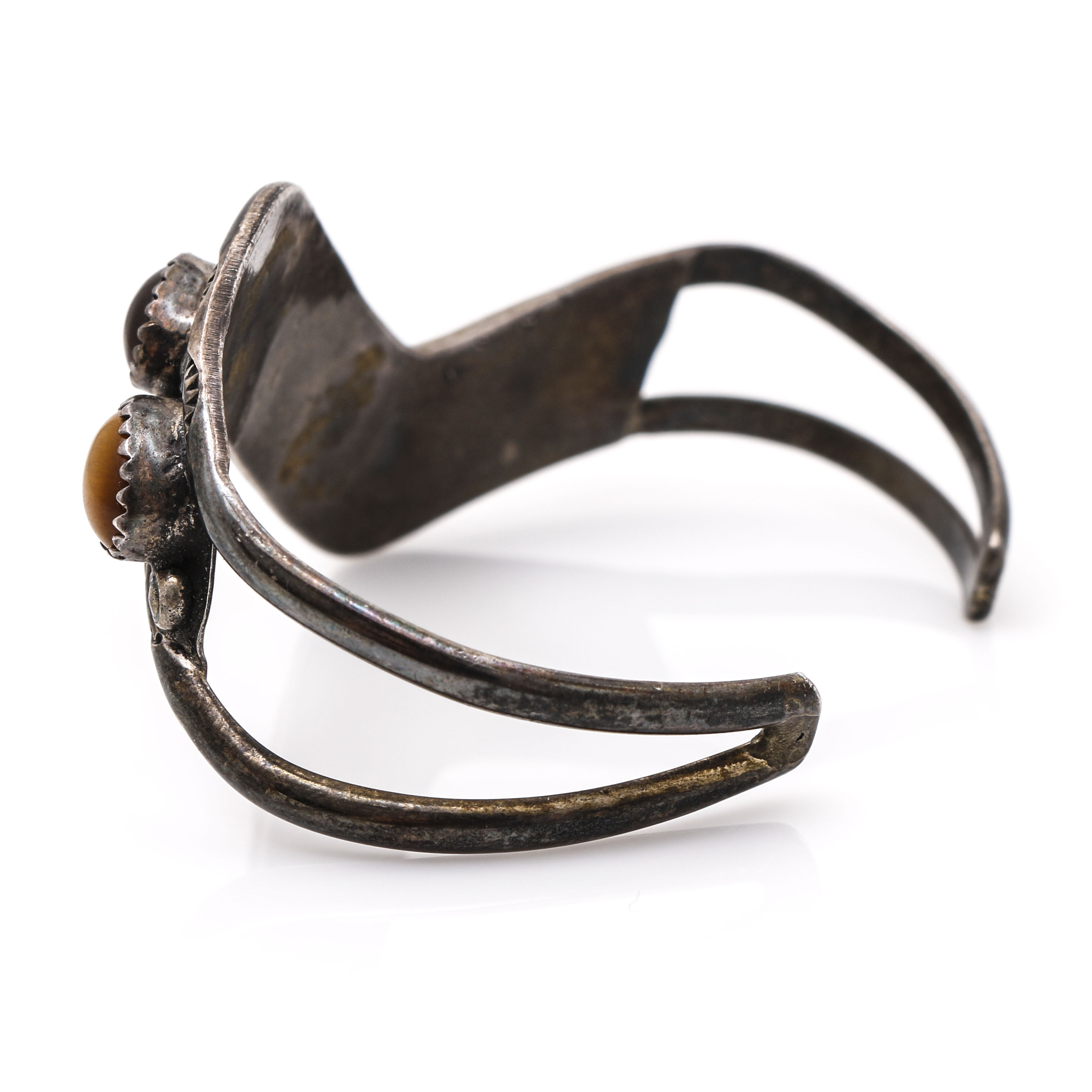 Sterling Silver Tiger's Eye Ring and Bracelet