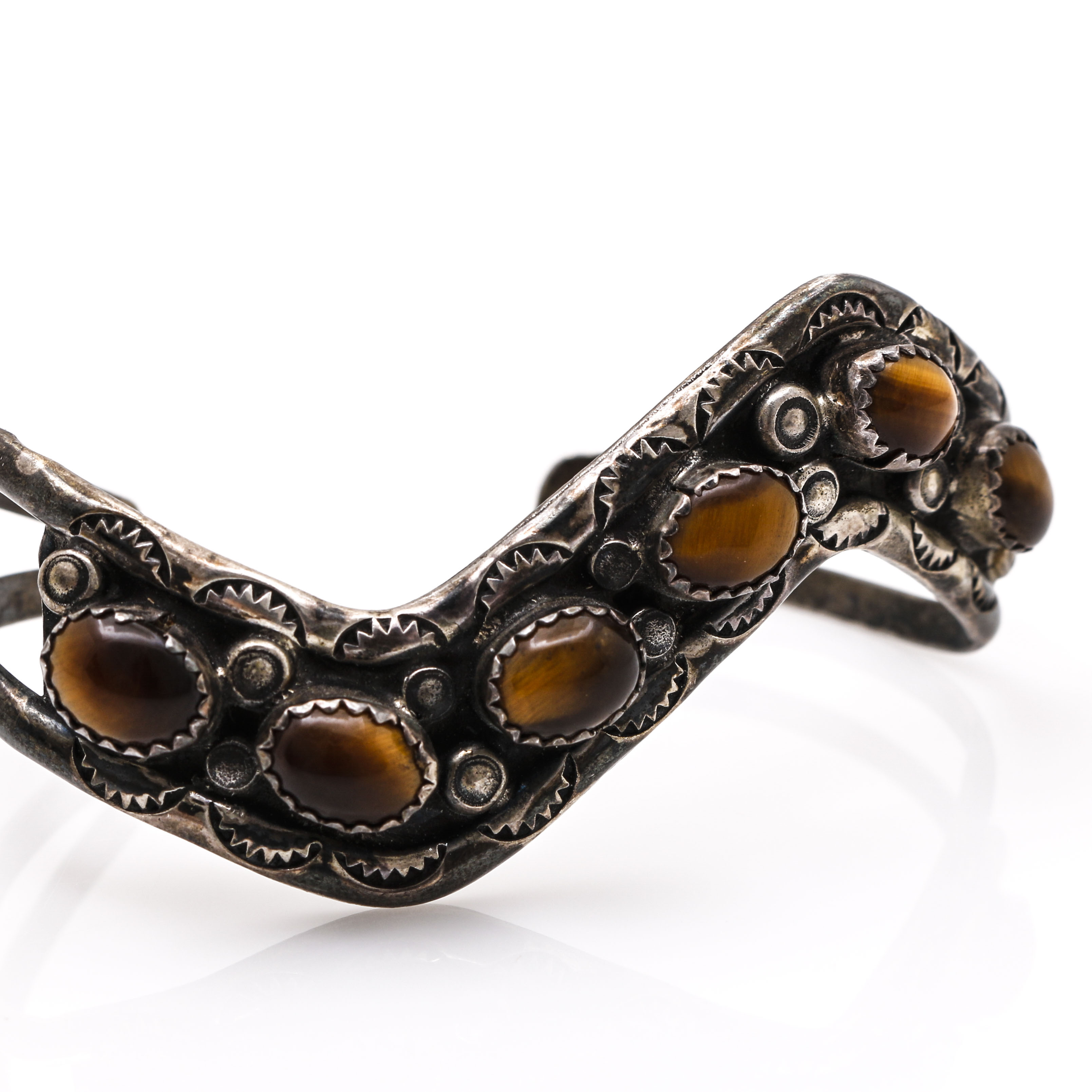 Sterling Silver Tiger's Eye Ring and Bracelet