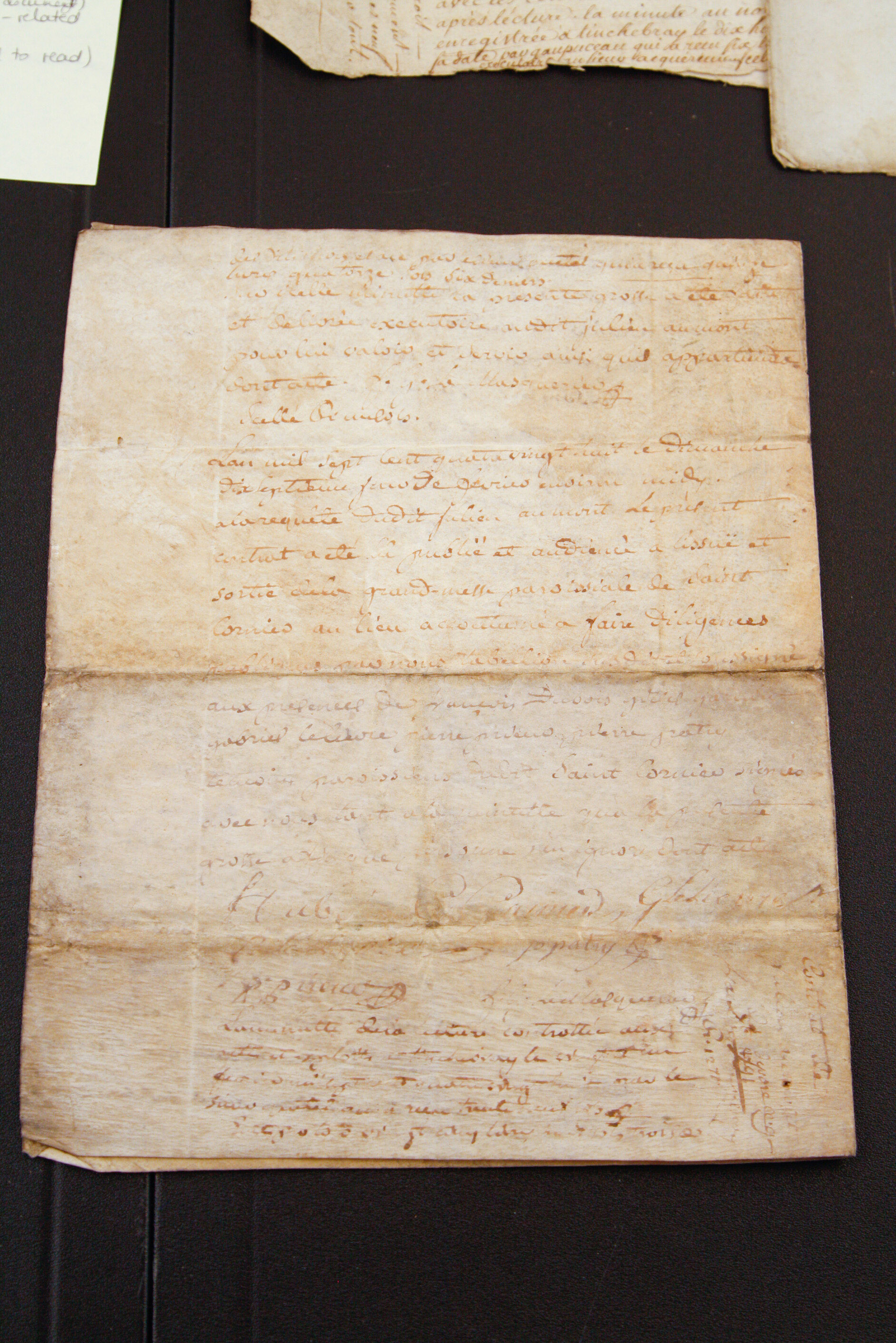 Late 18th C. Legal Documents and Ephemera