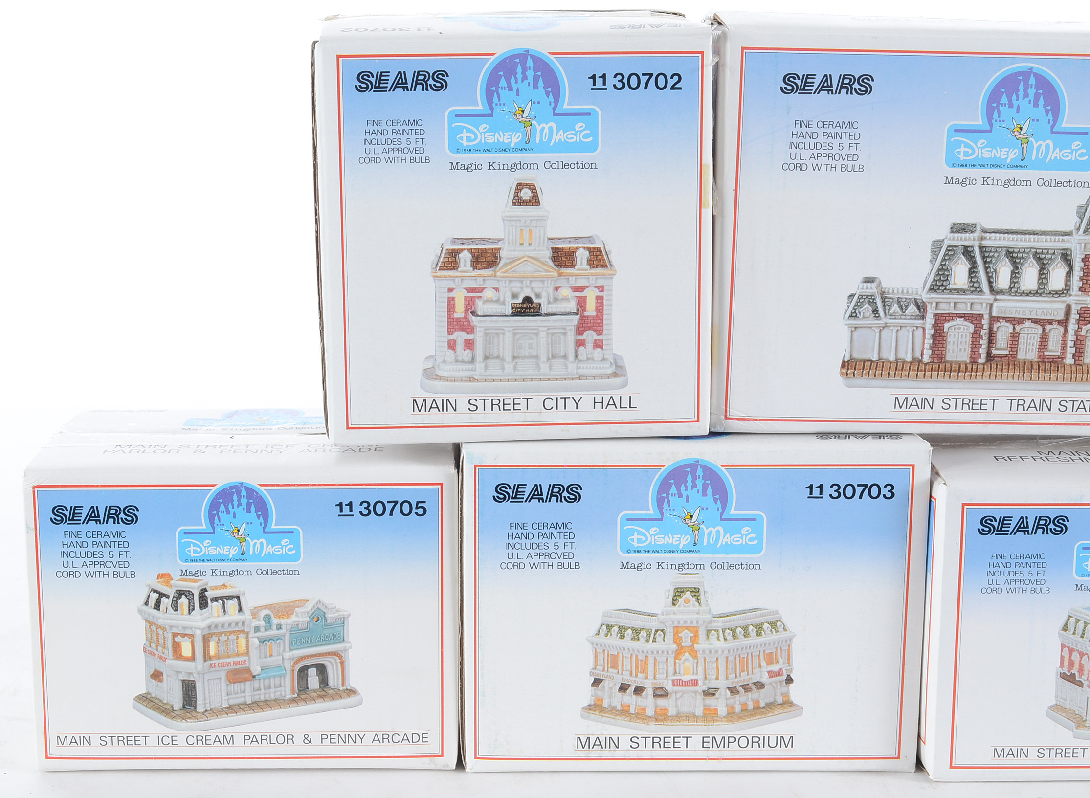 1988 Disney "Magic Kingdom Collection" Ceramic Village