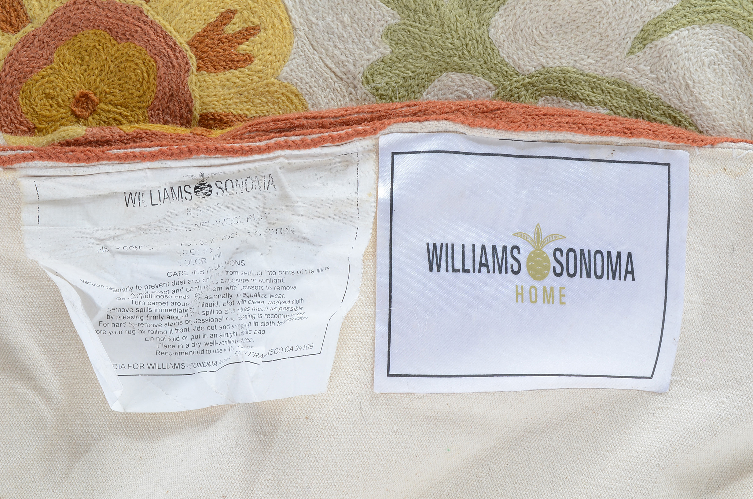 Williams Sonoma Needlepoint Accent Rug