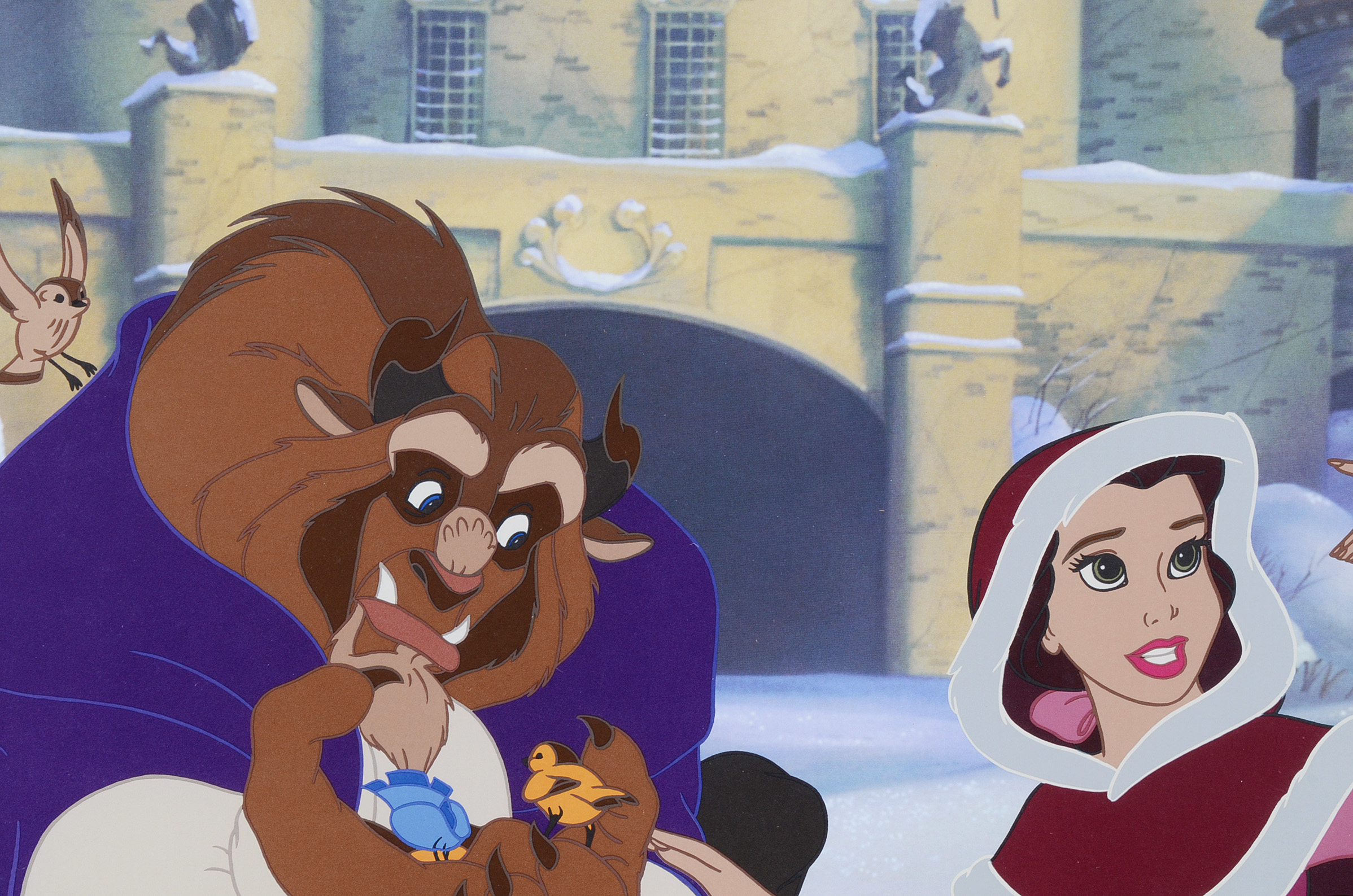 Walt Disney's "Beauty and the Beast" Limited Edition "Belle Tames the Beast" Lithograph