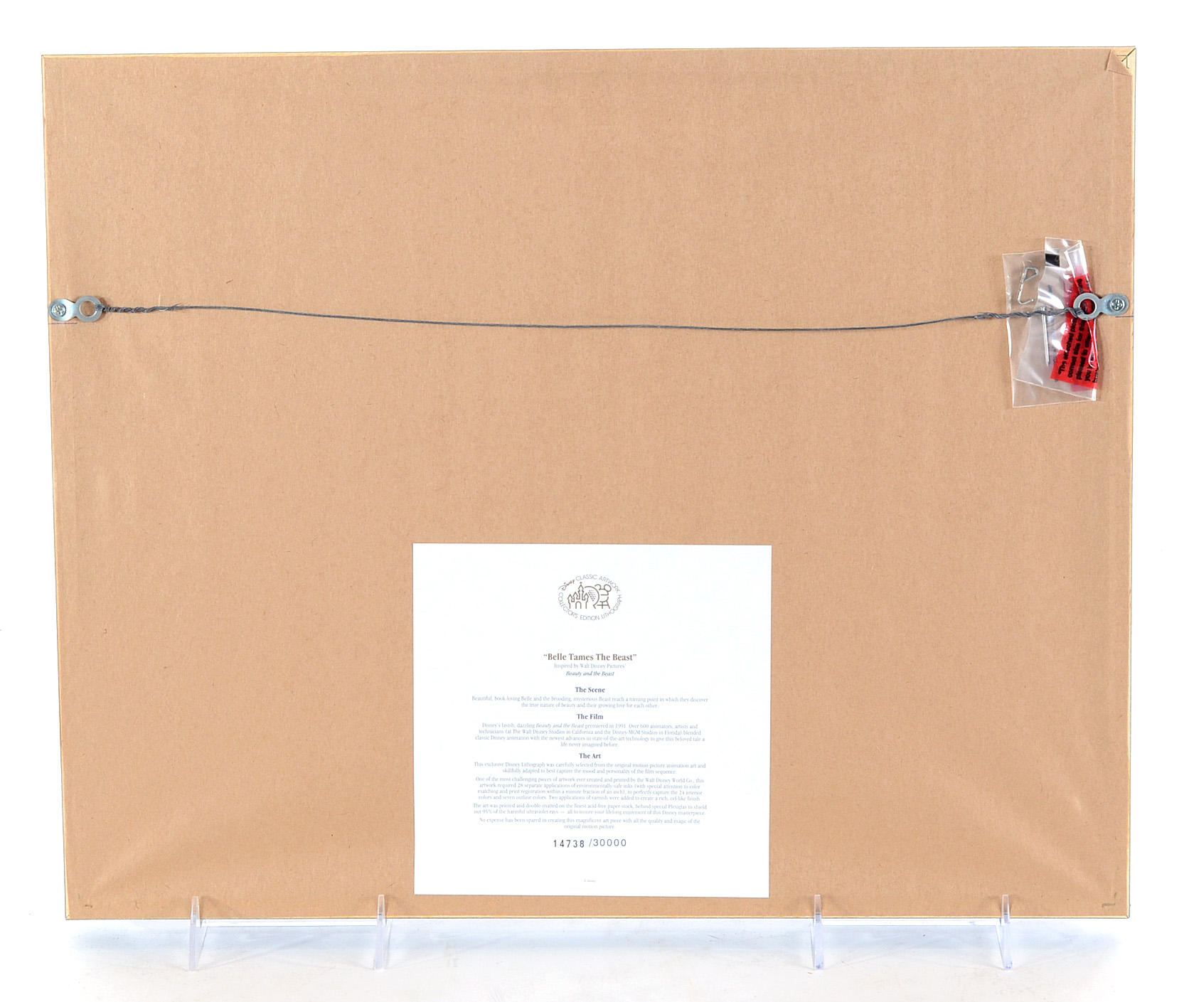 Walt Disney's "Beauty and the Beast" Limited Edition "Belle Tames the Beast" Lithograph