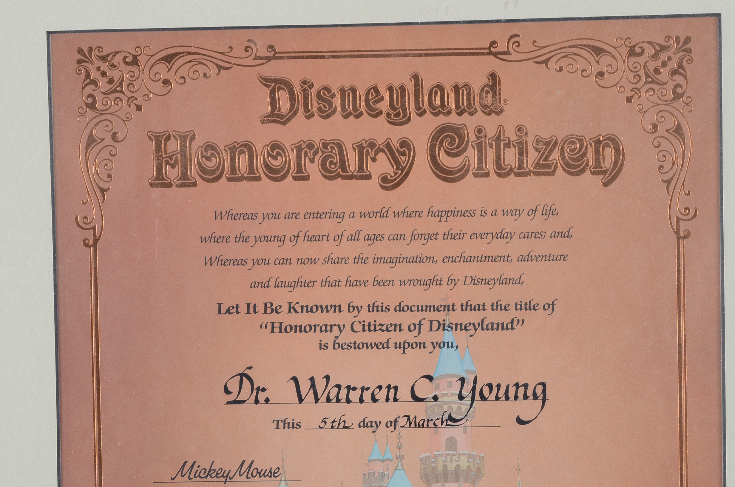 Disneyland and Disney Vacation Club Art and Ephemera