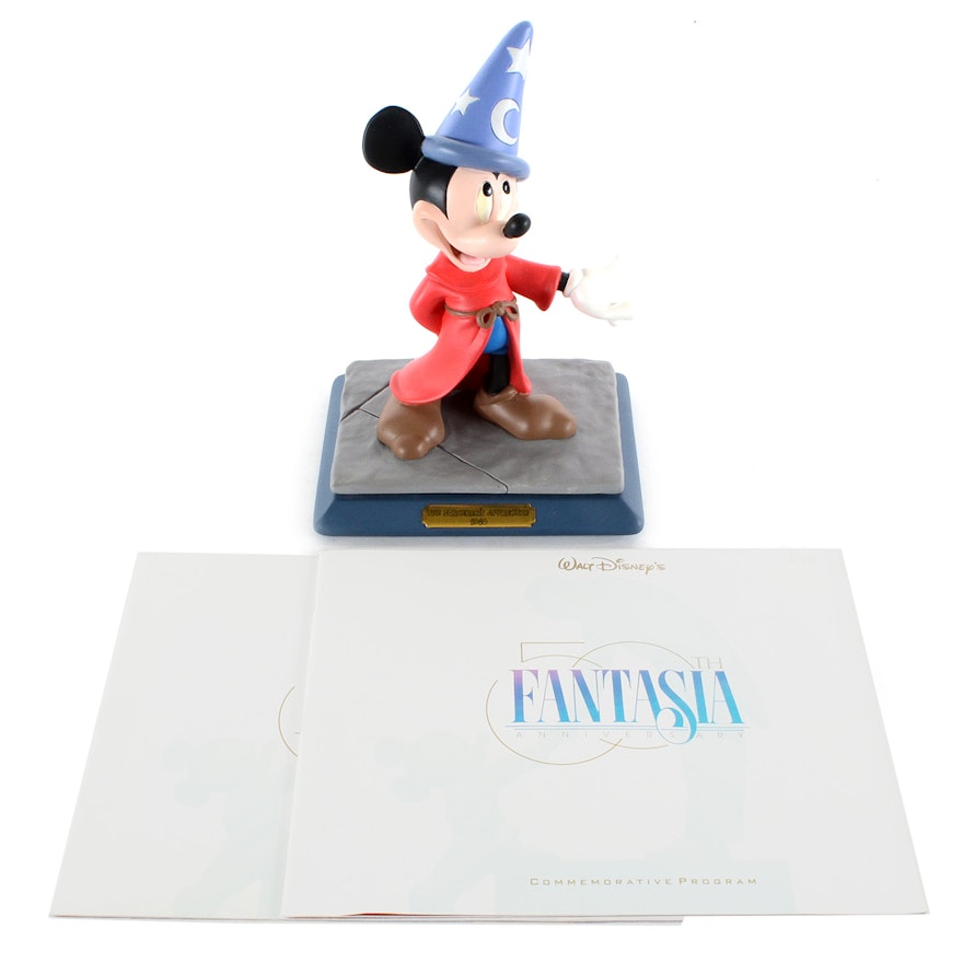 1994 Signed Limited Edition Mickey Mouse "The Sorcerer's Apprentice" Statuette