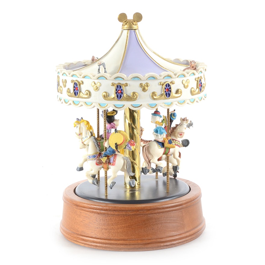 Willitt's Carousel Music Box Featuring Mickey Mouse and Friends