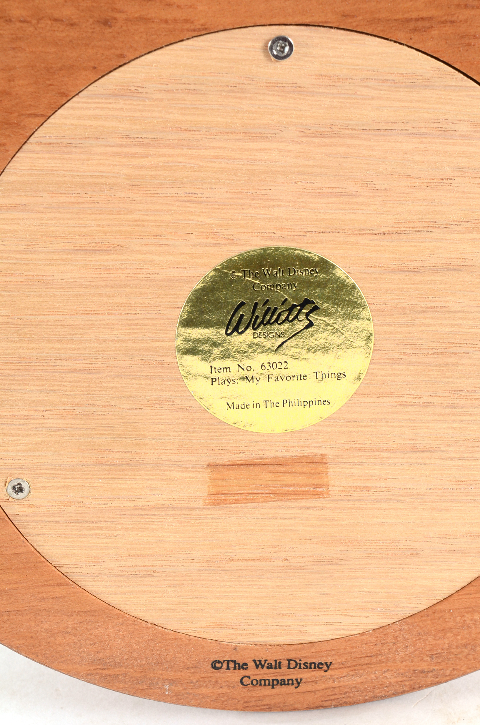 Willitt's Carousel Music Box Featuring Mickey Mouse and Friends