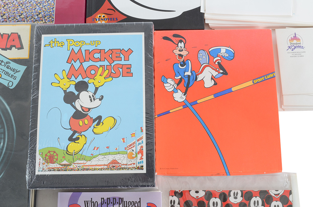 Disney Books and Stationery Including Disneyland Letterhead