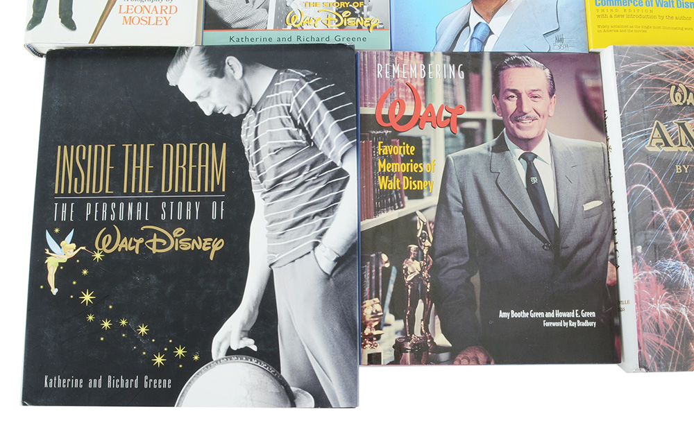 Walt Disney Biographies Including Author Signed Editions