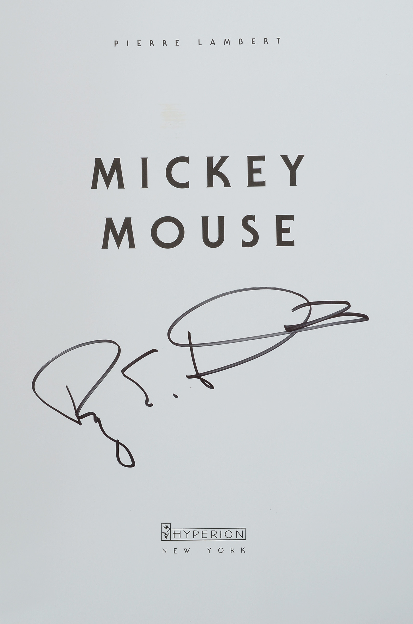 Roy E. Disney Signed "Mickey Mouse" Art Book