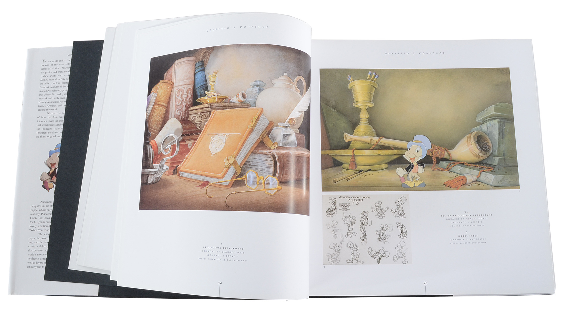Multiple Animators Signed "Pinocchio" Art Book